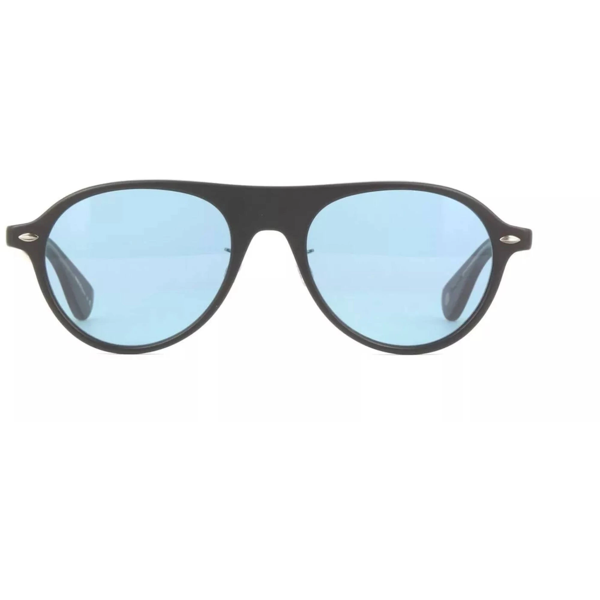 Garrett Leight Women's Sunglasses - Matte Black Aviator Full Rim | ECKHART MBK/PAC
