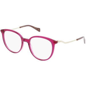 Gucci Women's Eyeglasses - Violet Acetate/Metal Cat Eye Frame Demo Lens | GG1008O 002