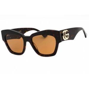 Gucci Women's Sunglasses - Havana Acetate Cat Eye Shape Full Rim Frame | GG1422S 003