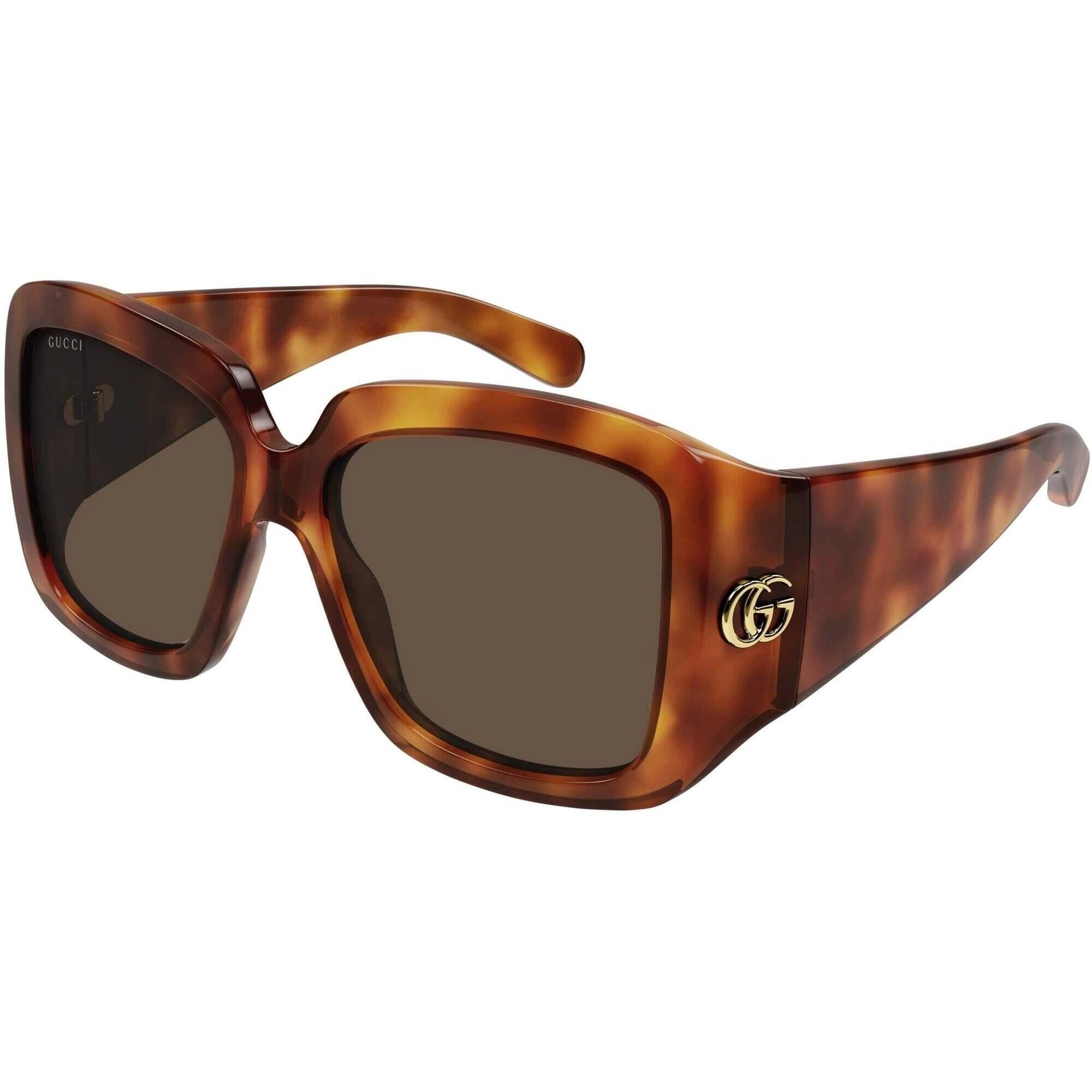 Gucci Women's Sunglasses - Havana Acetate Full Rim Square Shape Frame | GG1402S 002