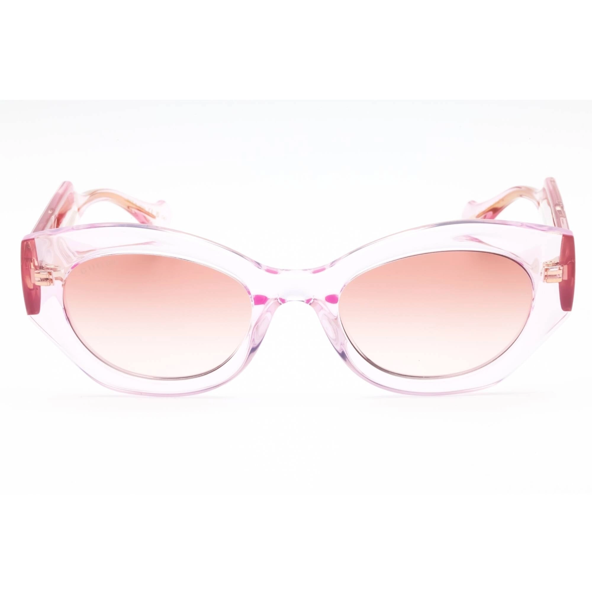 Gucci Women's Sunglasses - Pink Crystal Injected Propionate Cat Eye | GG1553S 003