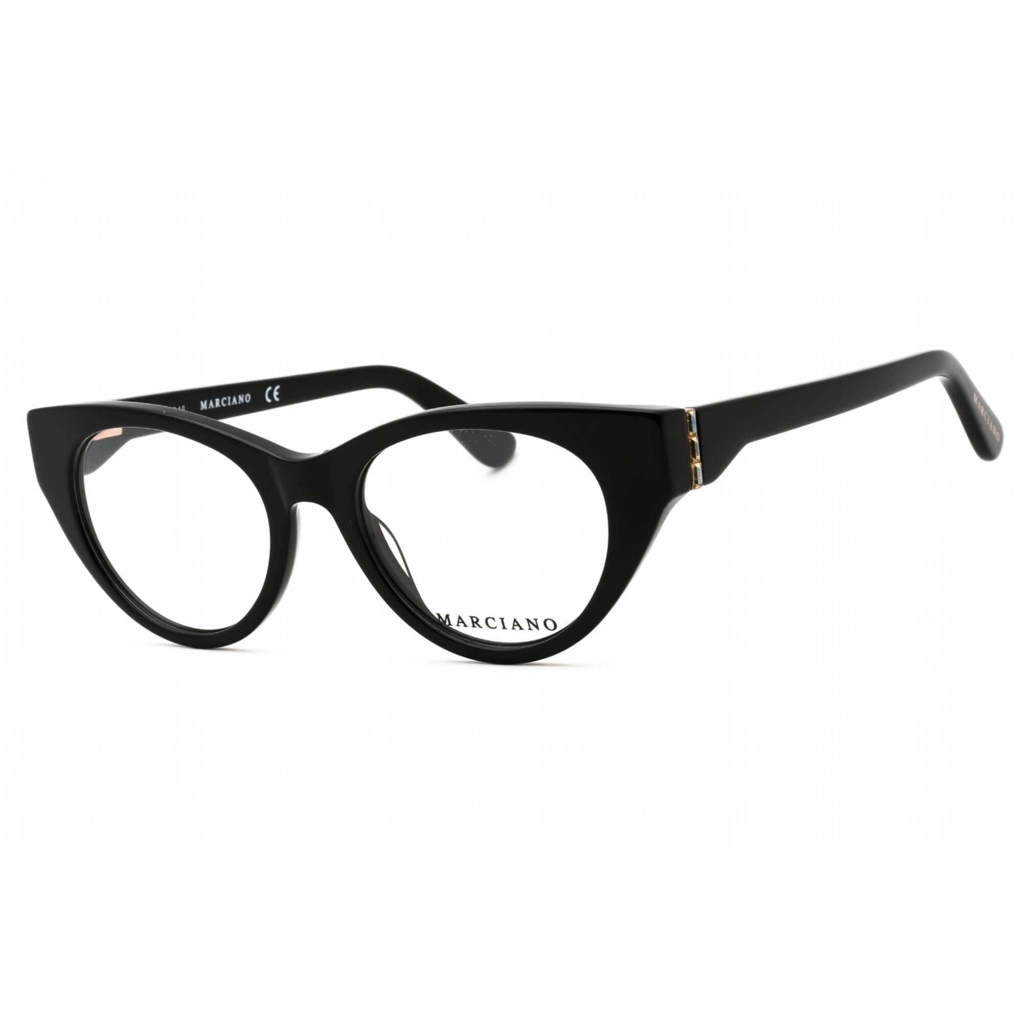 Guess By Marciano Women's Eyeglasses - Shiny Black Cat Eye Full Rim | GM0362-S 001