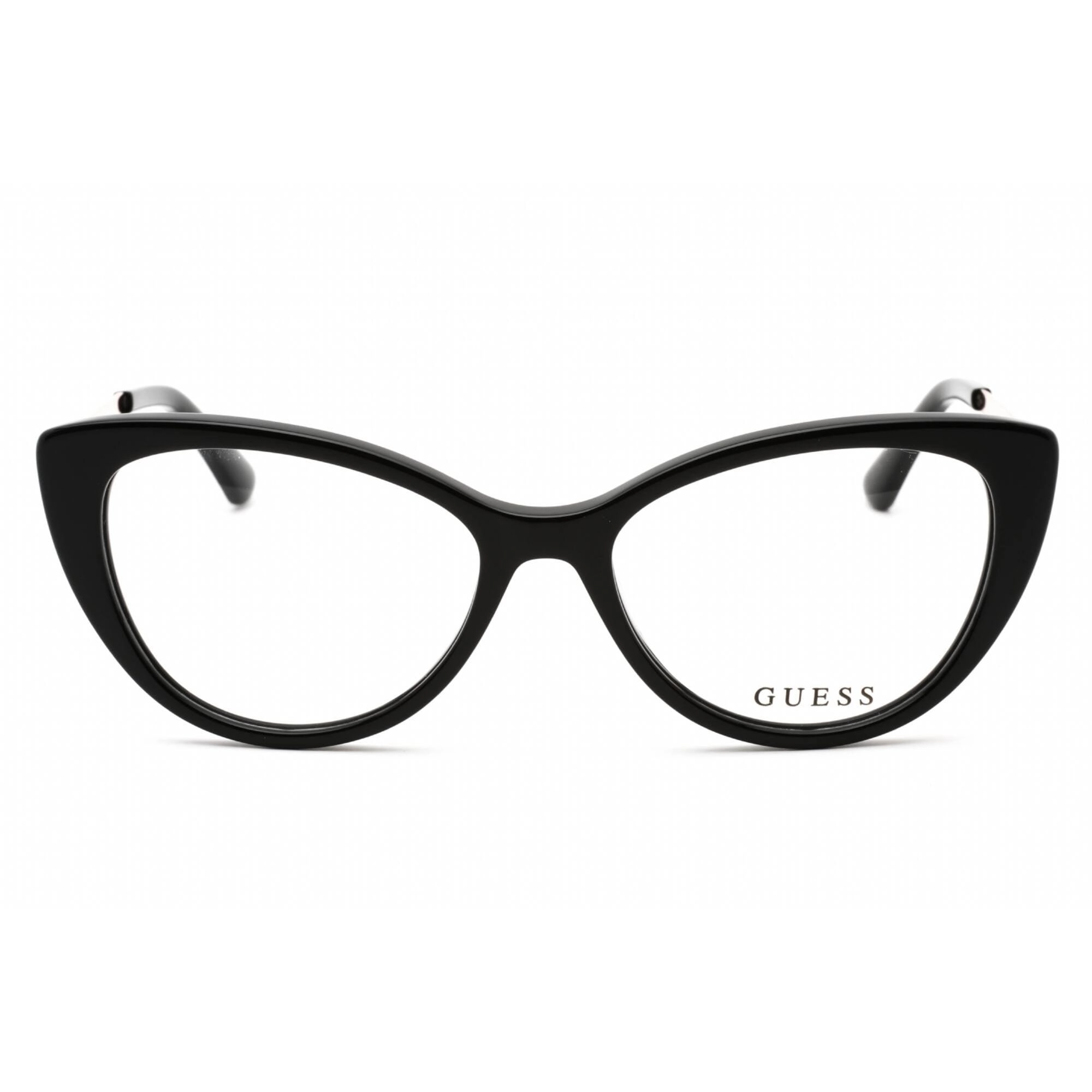 Guess Women's Eyeglasses - Full Rim Cat Eye Shiny Black Plastic Frame | GU2929 001