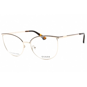 Guess Women's Eyeglasses - Full Rim Pale Gold Metal Rectangular Frame | GU2879 032