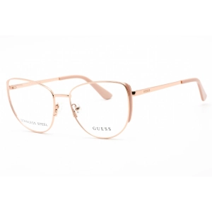 Guess Women's Eyeglasses - Full Rim Pink/Other Metal Cat Eye Shape Frame | GU2904 074