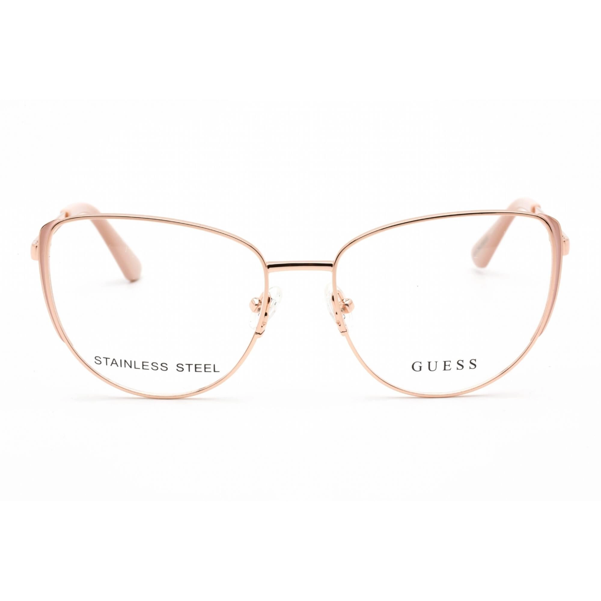 Guess Women's Eyeglasses - Full Rim Pink/Other Metal Cat Eye Shape Frame | GU2904 074