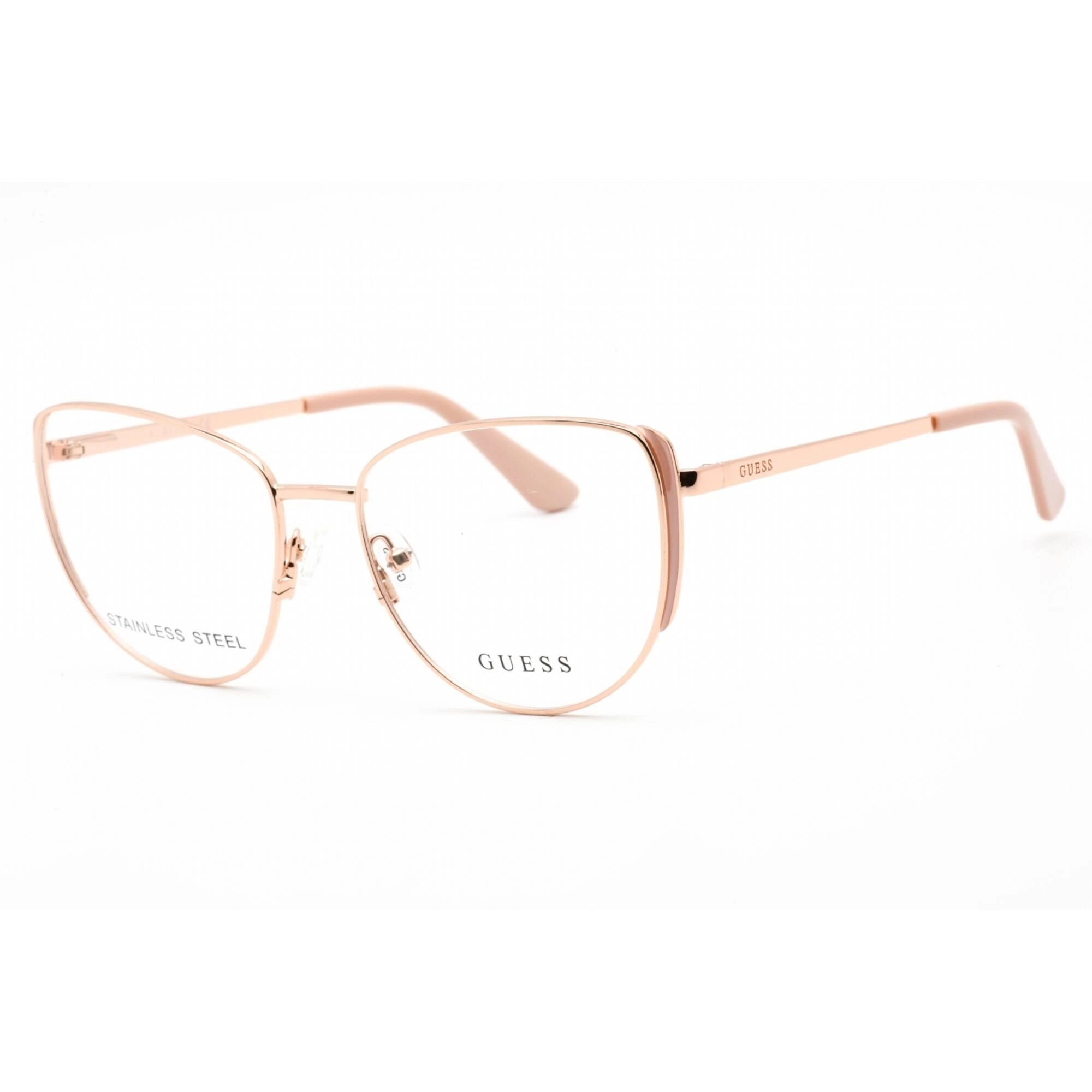 Guess Women's Eyeglasses - Full Rim Pink/Other Metal Cat Eye Shape Frame | GU2904 074