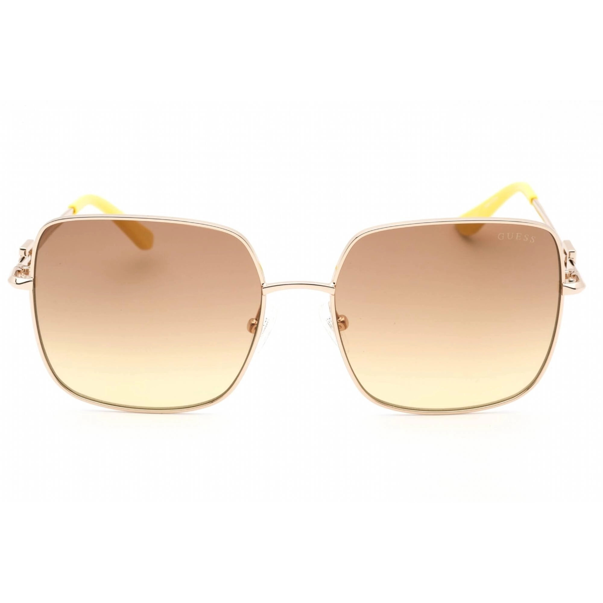 Guess Women's Sunglasses - Gradient Brown Lens Gold Full Rim Frame | GU7906-H 32F