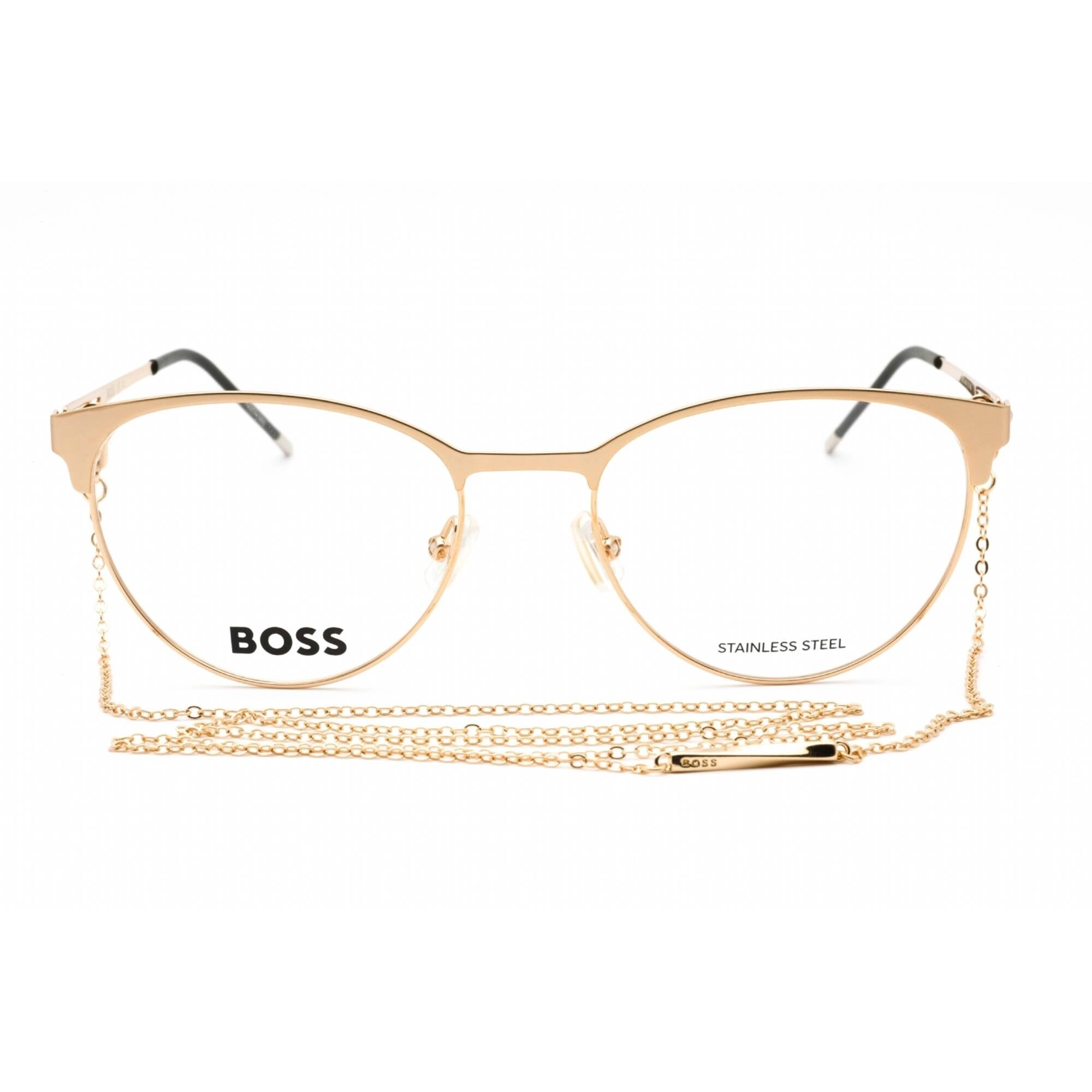 Hugo Boss Women's Eyeglasses - Gold Palladium Metal Oval Frame | BOSS 1460 0I20 00