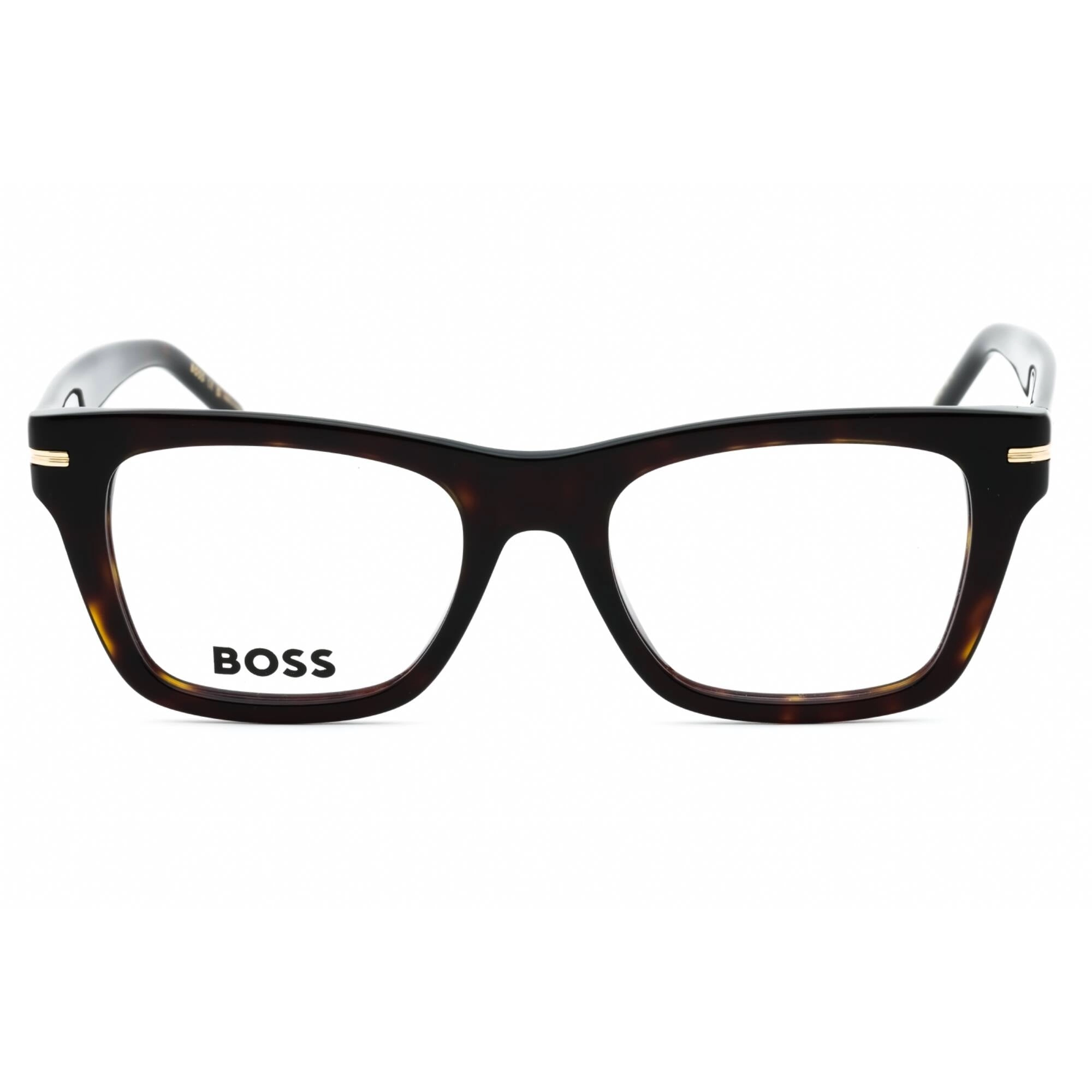 Hugo Boss Women's Eyeglasses - Havana Plastic Square Shape Frame | BOSS 1522 0086 00