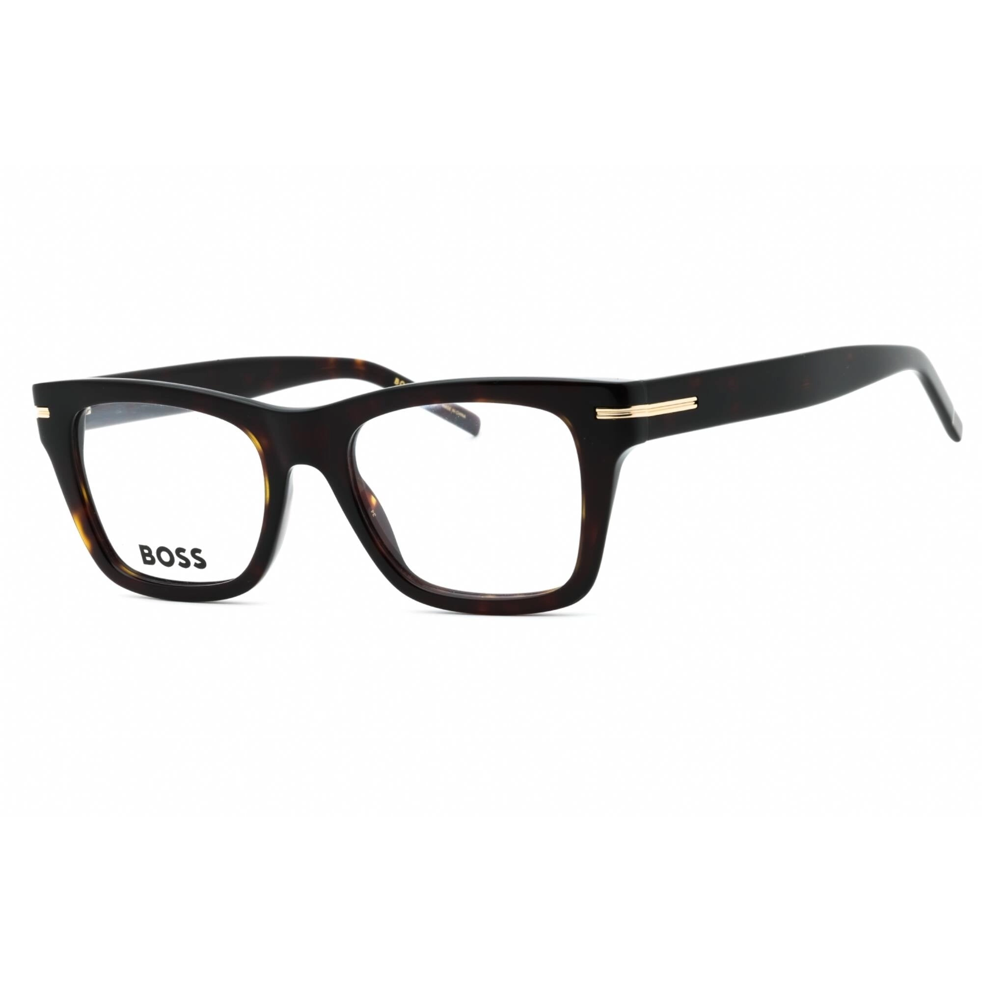 Hugo Boss Women's Eyeglasses - Havana Plastic Square Shape Frame | BOSS 1522 0086 00