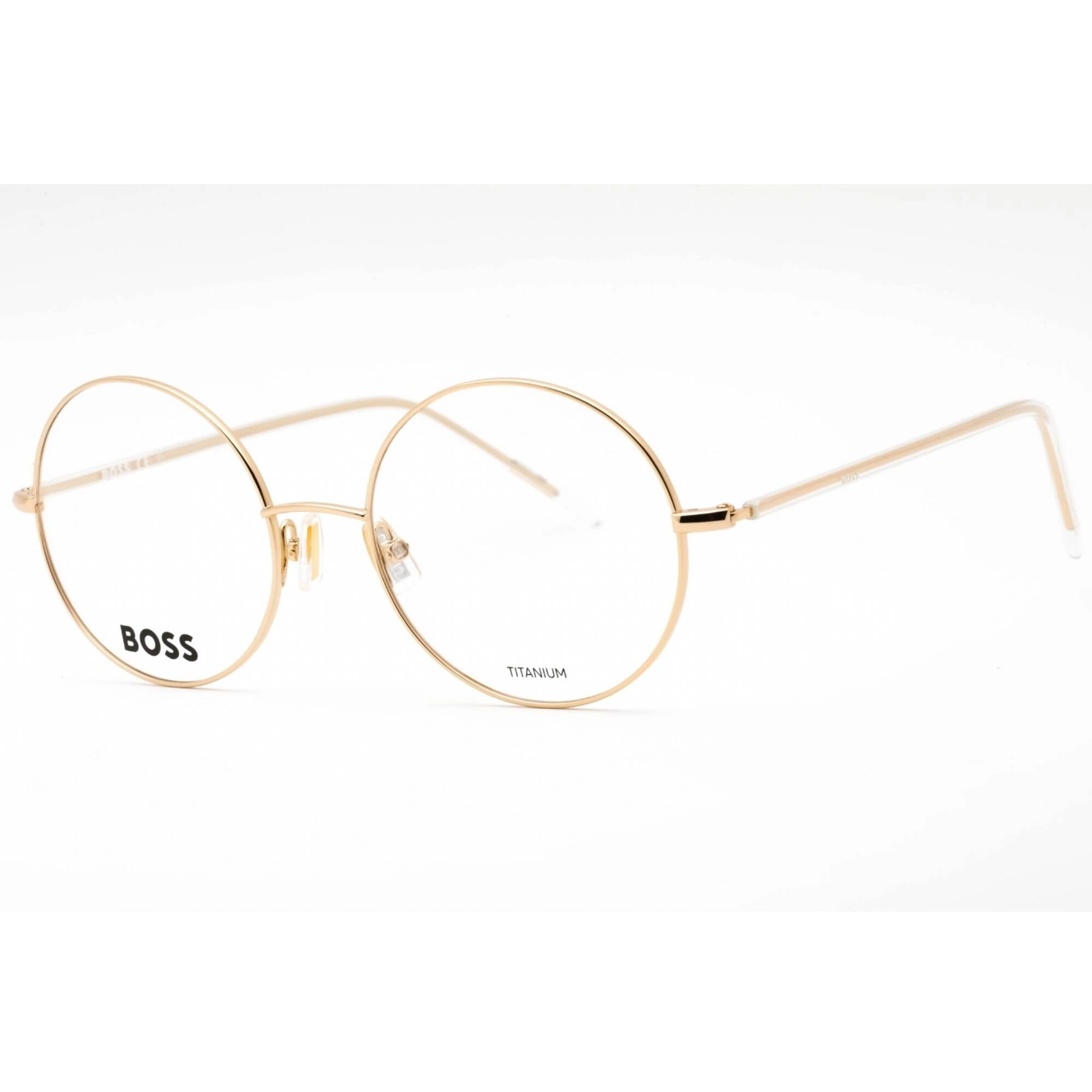 Hugo Boss Women's Eyeglasses - Rose Gold Titanium Round Frame | BOSS 1397 0000 00