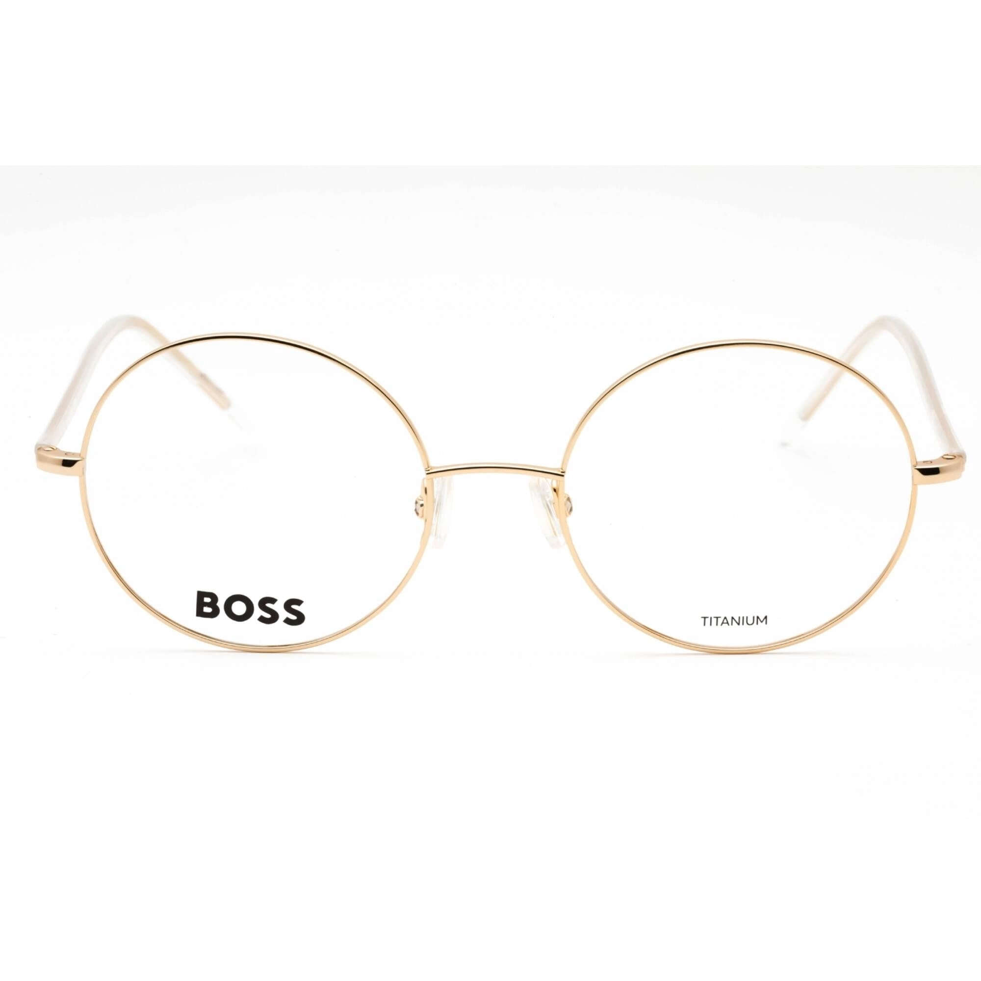 Hugo Boss Women's Eyeglasses - Rose Gold Titanium Round Frame | BOSS 1397 0000 00