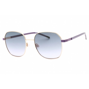 Hugo Women's Sunglasses - Gold Violet Metal Square Shape Frame | HG 1276/S 0S9E H1
