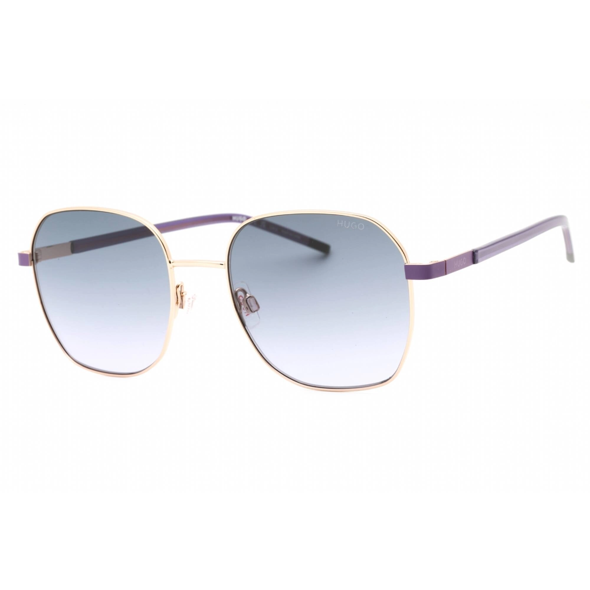 Hugo Women's Sunglasses - Gold Violet Metal Square Shape Frame | HG 1276/S 0S9E H1