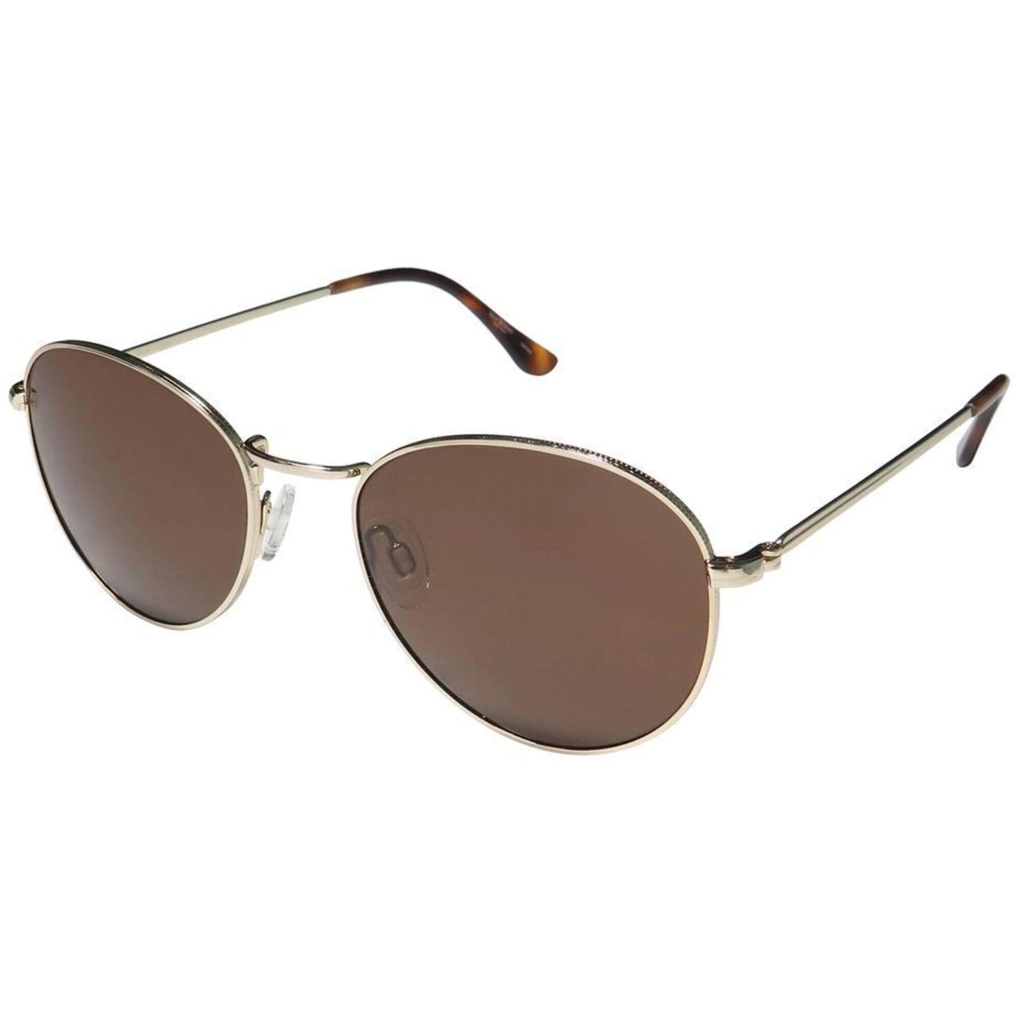 Isaac Mizrahi Women's Sunglasses - Brown Metal Oval Frame | ISAAC MIZRAHI 30219 BR