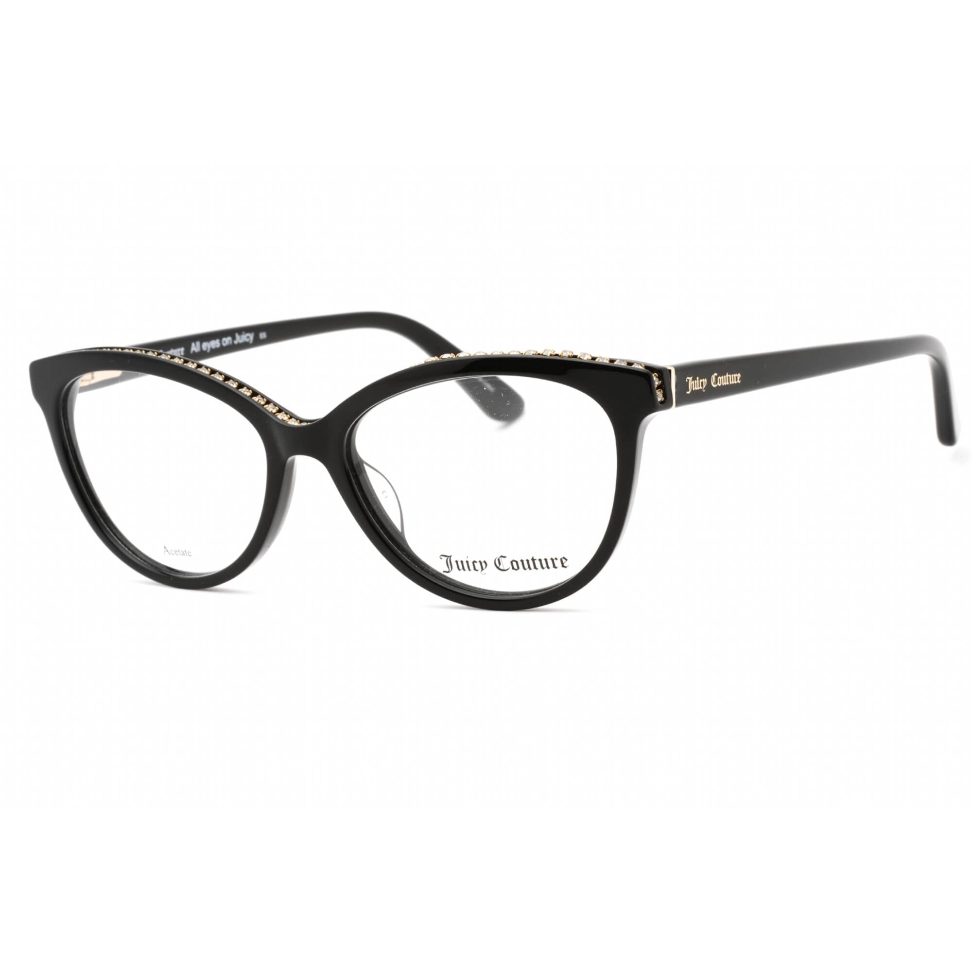Juicy Couture Women's Eyeglasses - Black Cat Eye Full Rim Frame | Ju 180 0807 00