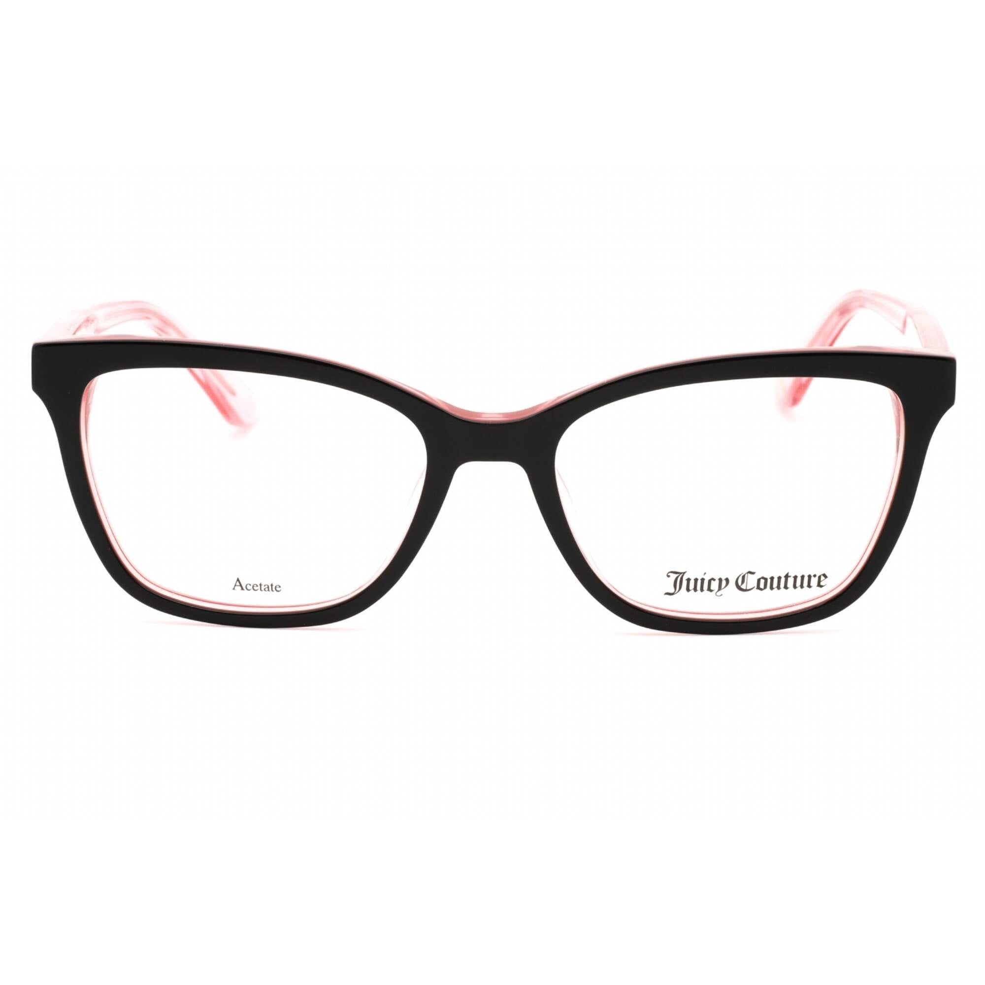Juicy Couture Women's Eyeglasses - Black Pink Cat Eye Plastic Frame | JU 202 03H2 00