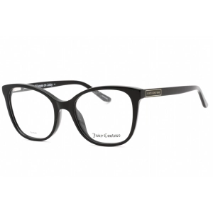 Juicy Couture Women's Eyeglasses - Black Plastic Full Rim Rectangular | JU 217 0807 00
