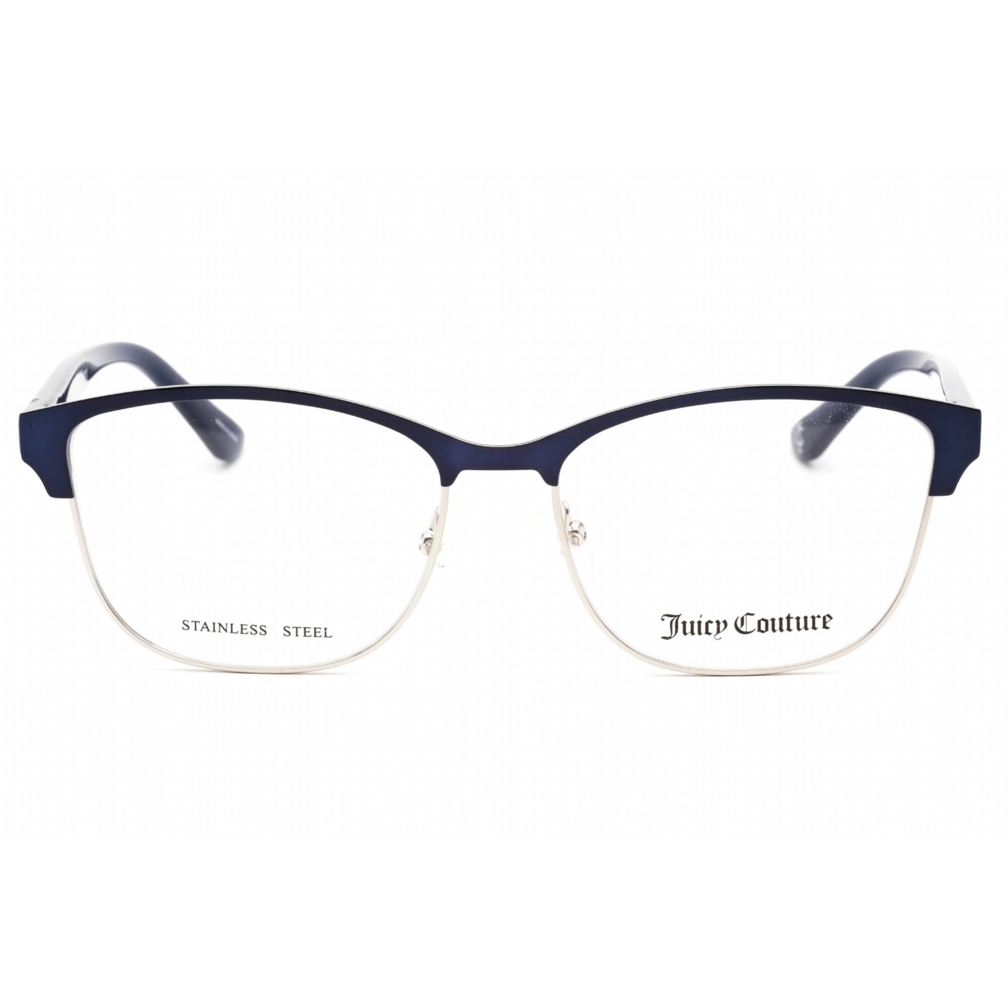 Juicy Couture Women's Eyeglasses - Blue Plastic Full Rim Oval Frame | JU 220 0PJP 00