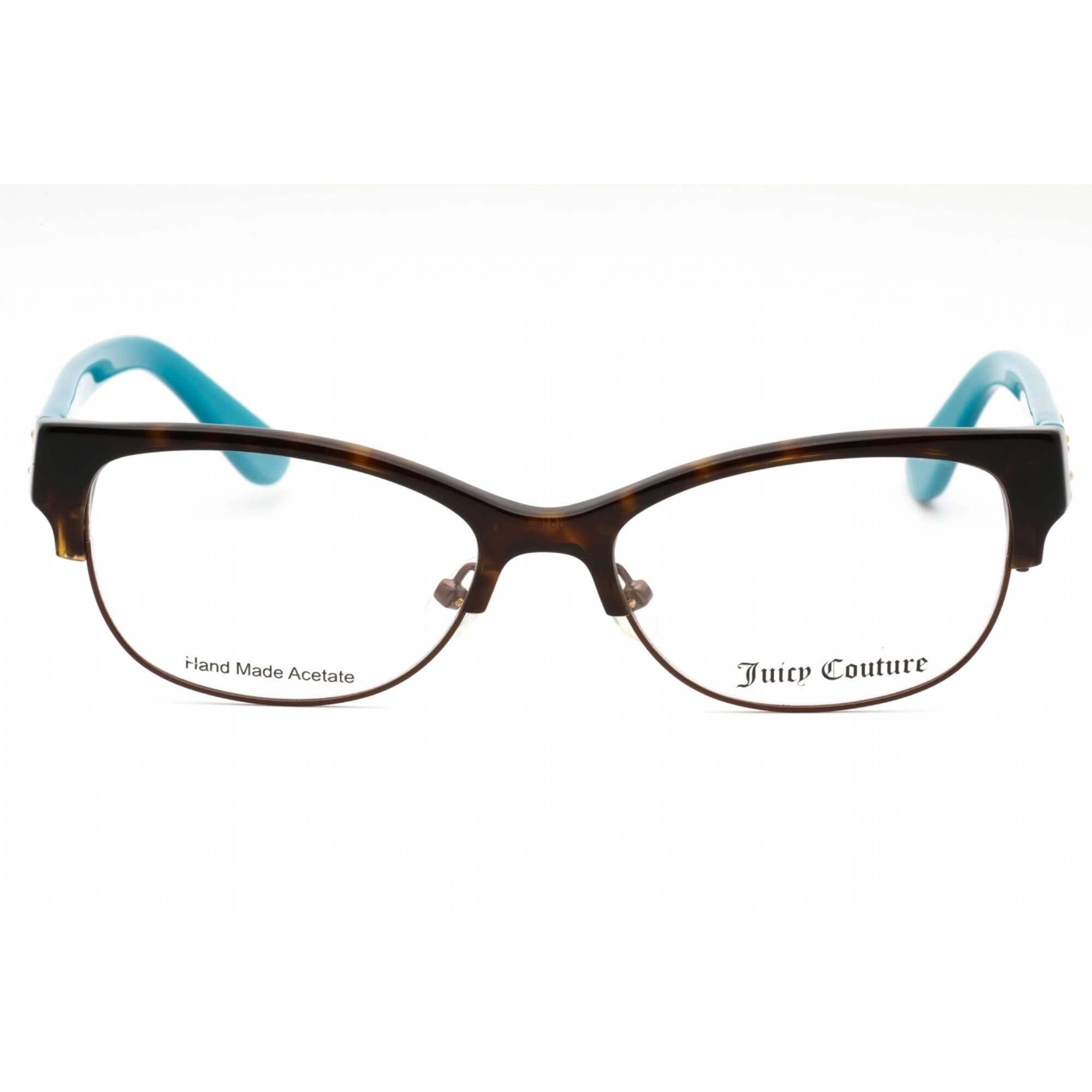 Juicy Couture Women's Eyeglasses - Dark Tortoise Metal Cat Eye Frame | 137 0086 00