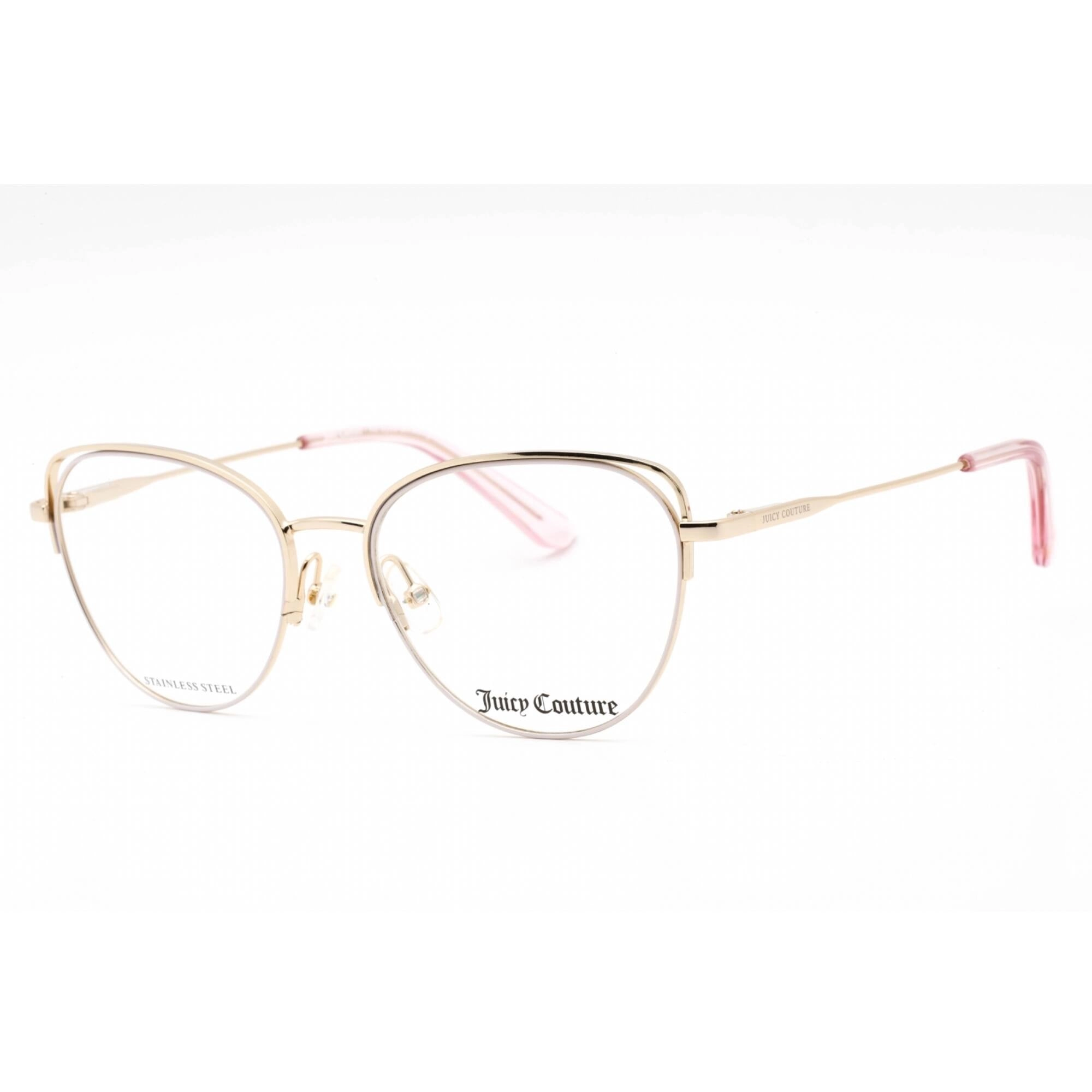 Juicy Couture Women's Eyeglasses - Gold Pink Metal Full Rim Frame | JU 200/G 0EYR 00