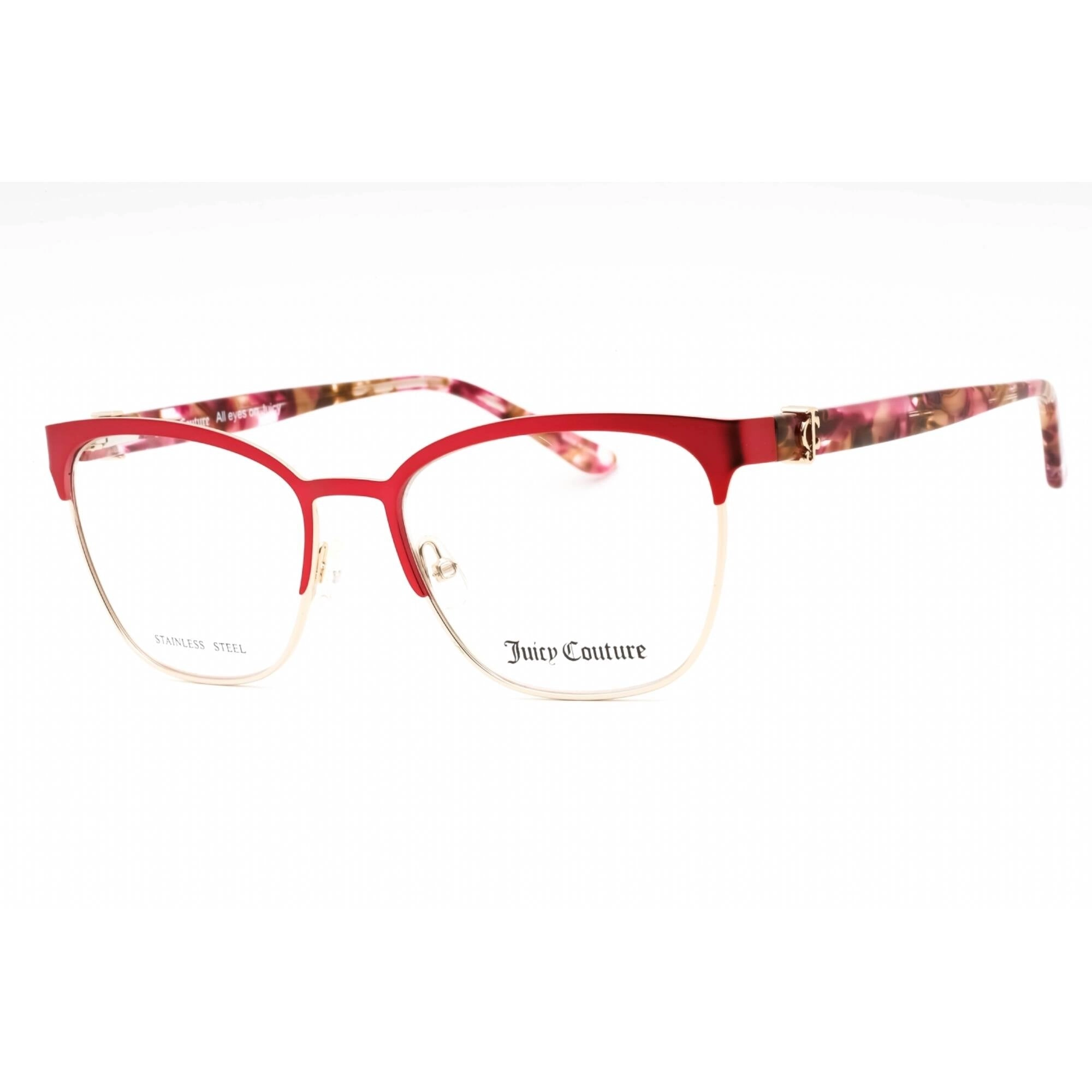 Juicy Couture Women's Eyeglasses - Matte Burgundy Cat Eye Frame | JU 246/G 07BL 00