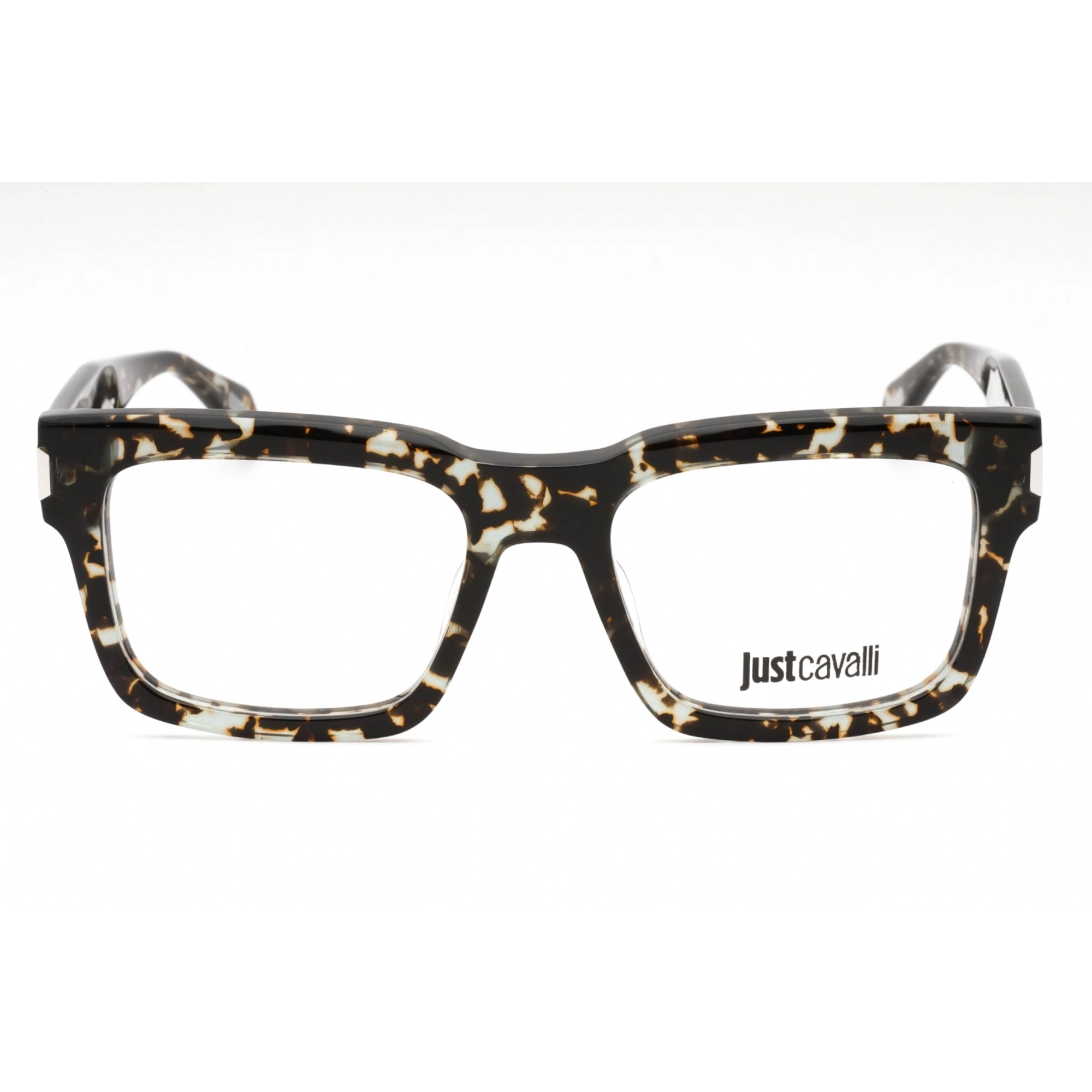 Just Cavalli Women's Eyeglasses - Brown Grey Tortoise Plastic Square | VJC015 03KA