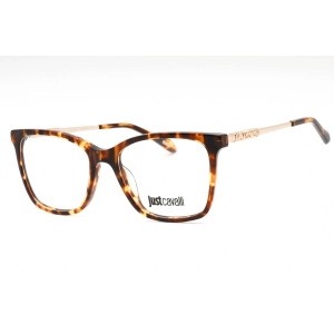 Just Cavalli Women's Eyeglasses - Shiny Brown Yellow Tortoise Full Rim | VJC007 0743