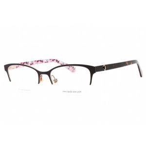 Kate Spade Women's Eyeglasses - Brown Cat Eye Frame Clear Demo Lens | FERRARA 009Q 00