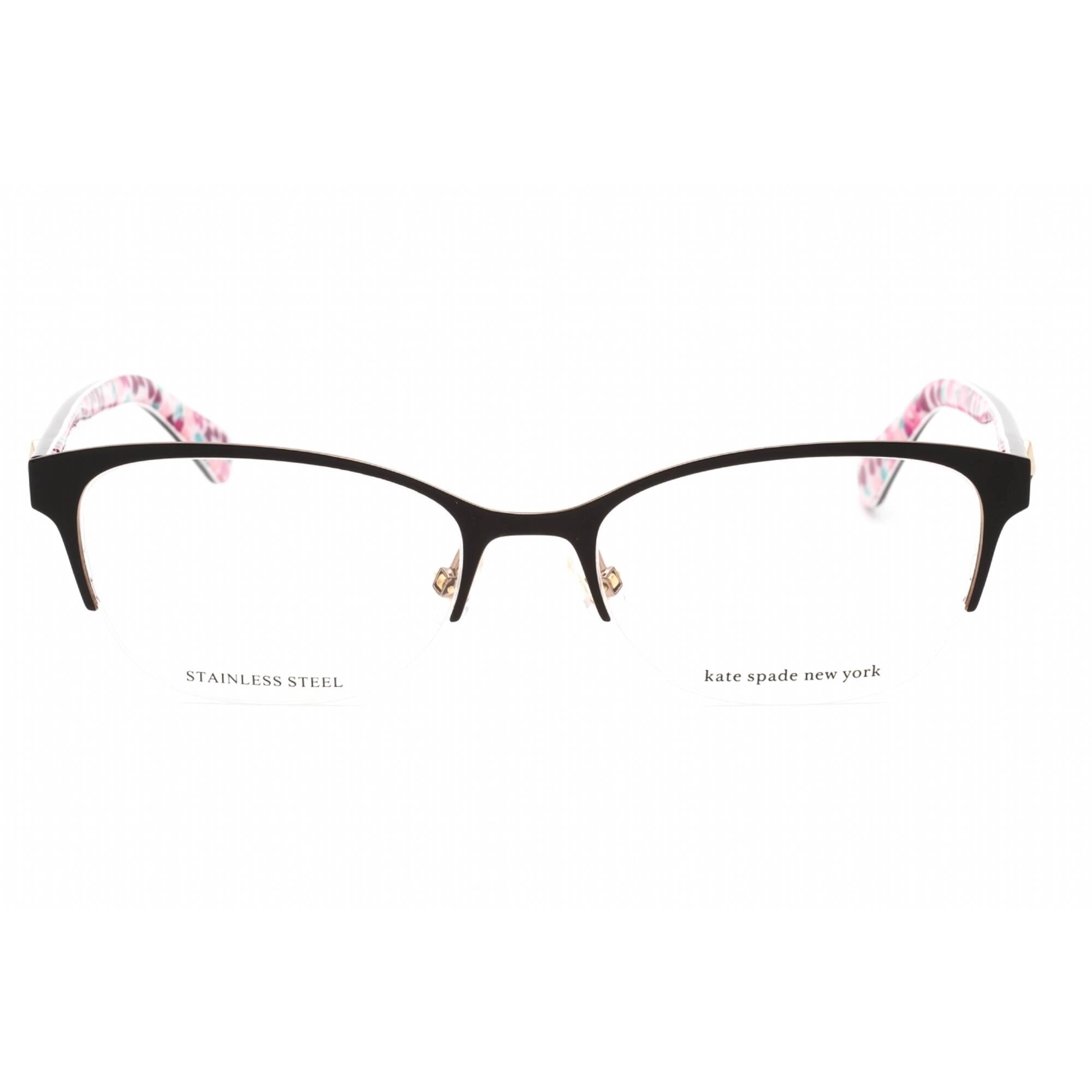 Kate Spade Women's Eyeglasses - Brown Cat Eye Frame Clear Demo Lens | FERRARA 009Q 00