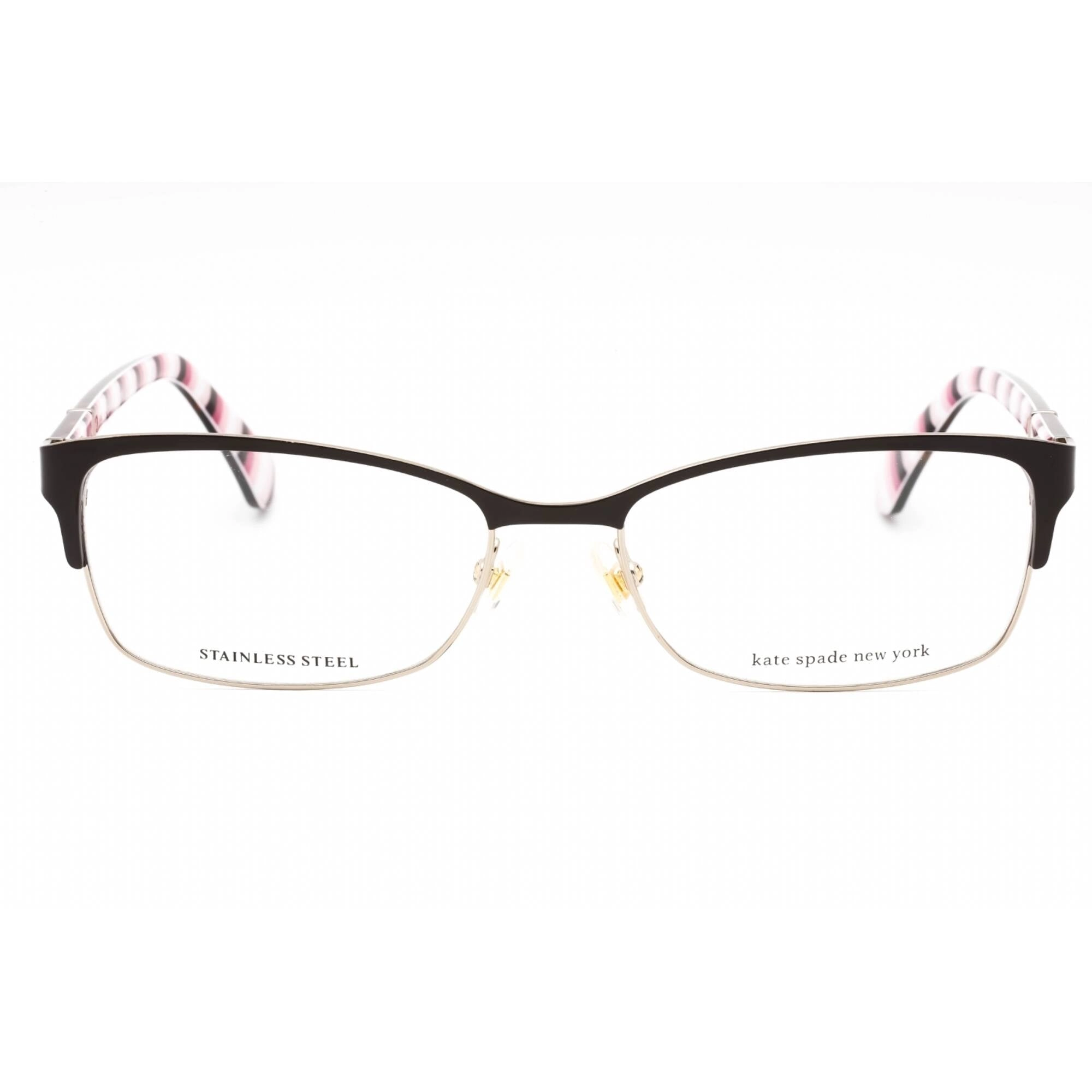 Kate Spade Women's Eyeglasses - Brown Metal Rectangular Frame | Laurianne 009Q 00