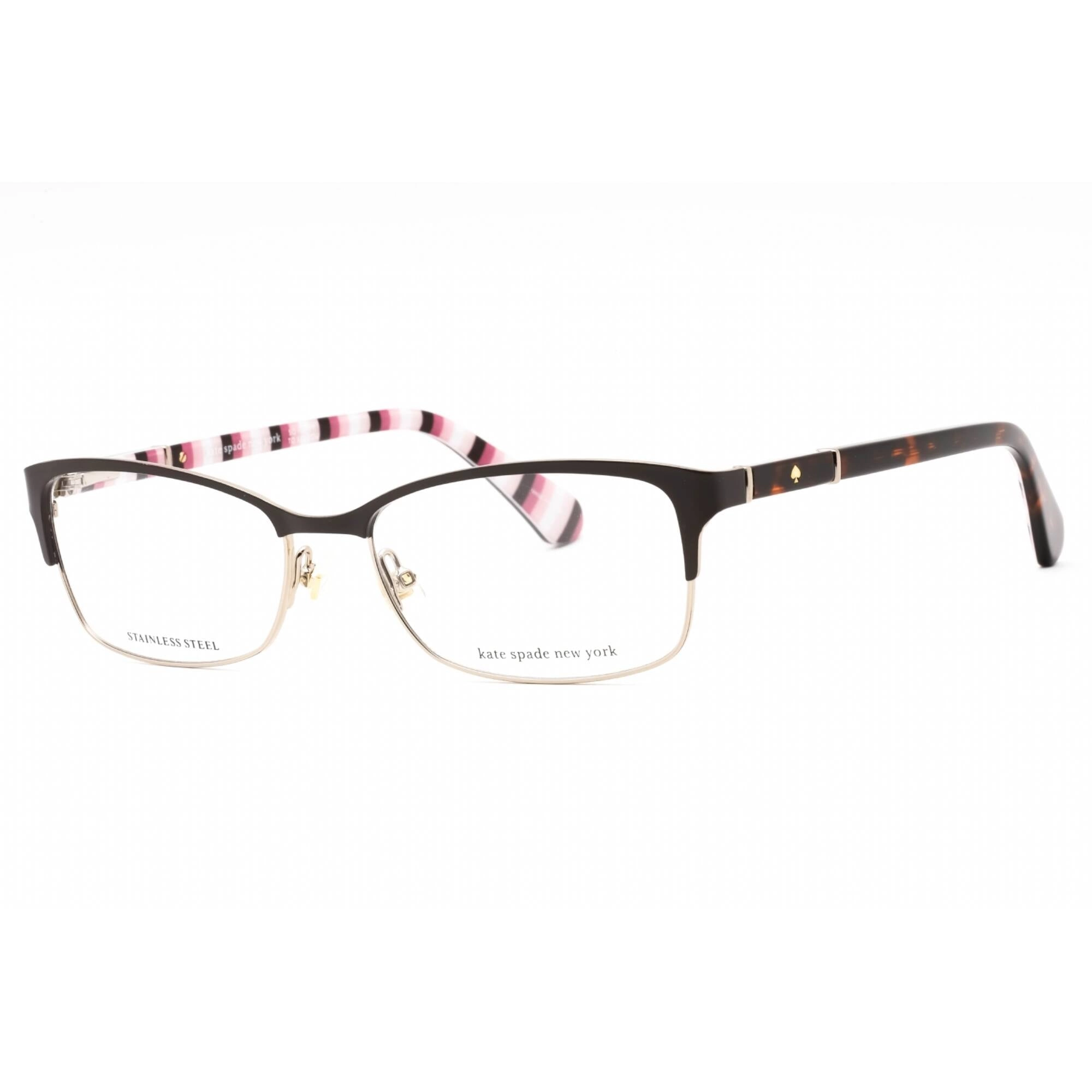 Kate Spade Women's Eyeglasses - Brown Metal Rectangular Frame | Laurianne 009Q 00