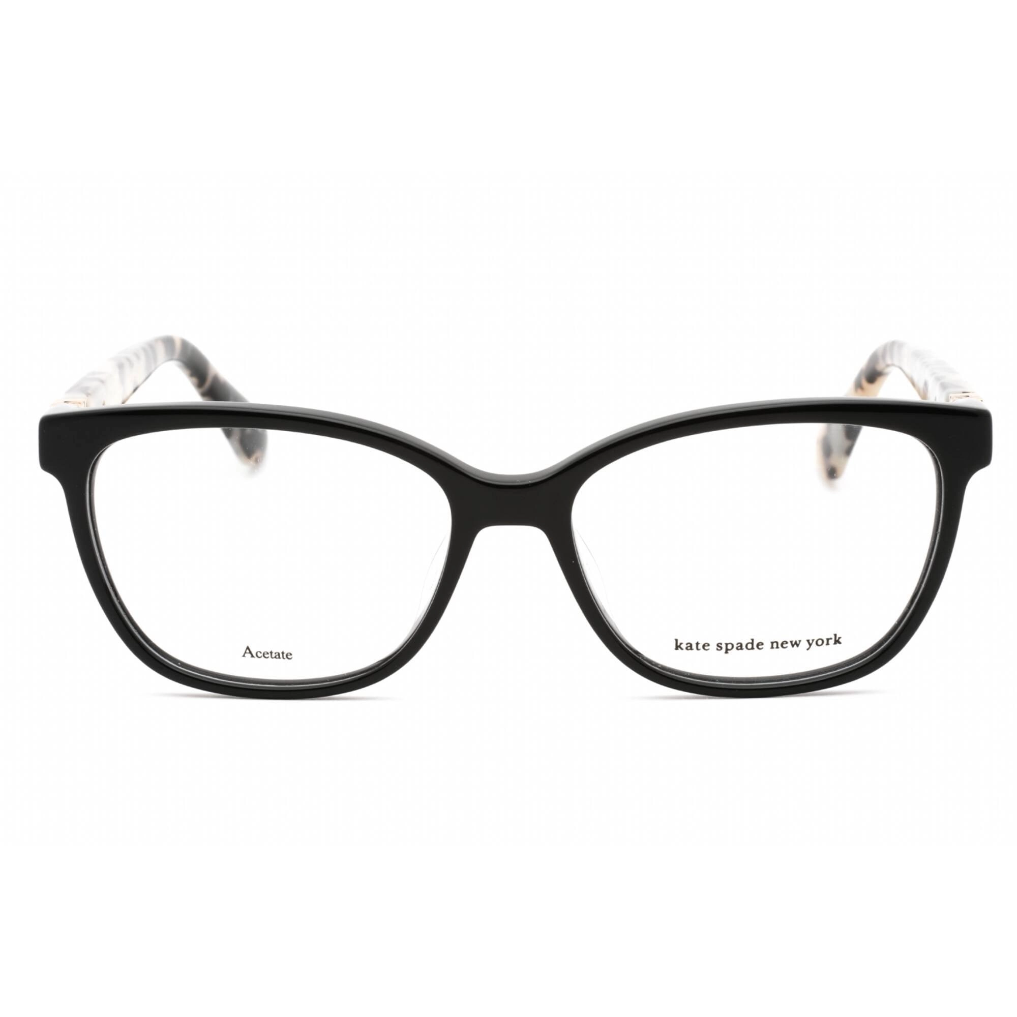 Kate Spade Women's Eyeglasses - Clear Lens Black Oval Plastic Frame | Emilyn 0807 00