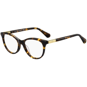 Kate Spade Women's Eyeglasses - Havana Plastic Cat Eye Frame | KATE SPADE CAELIN 86