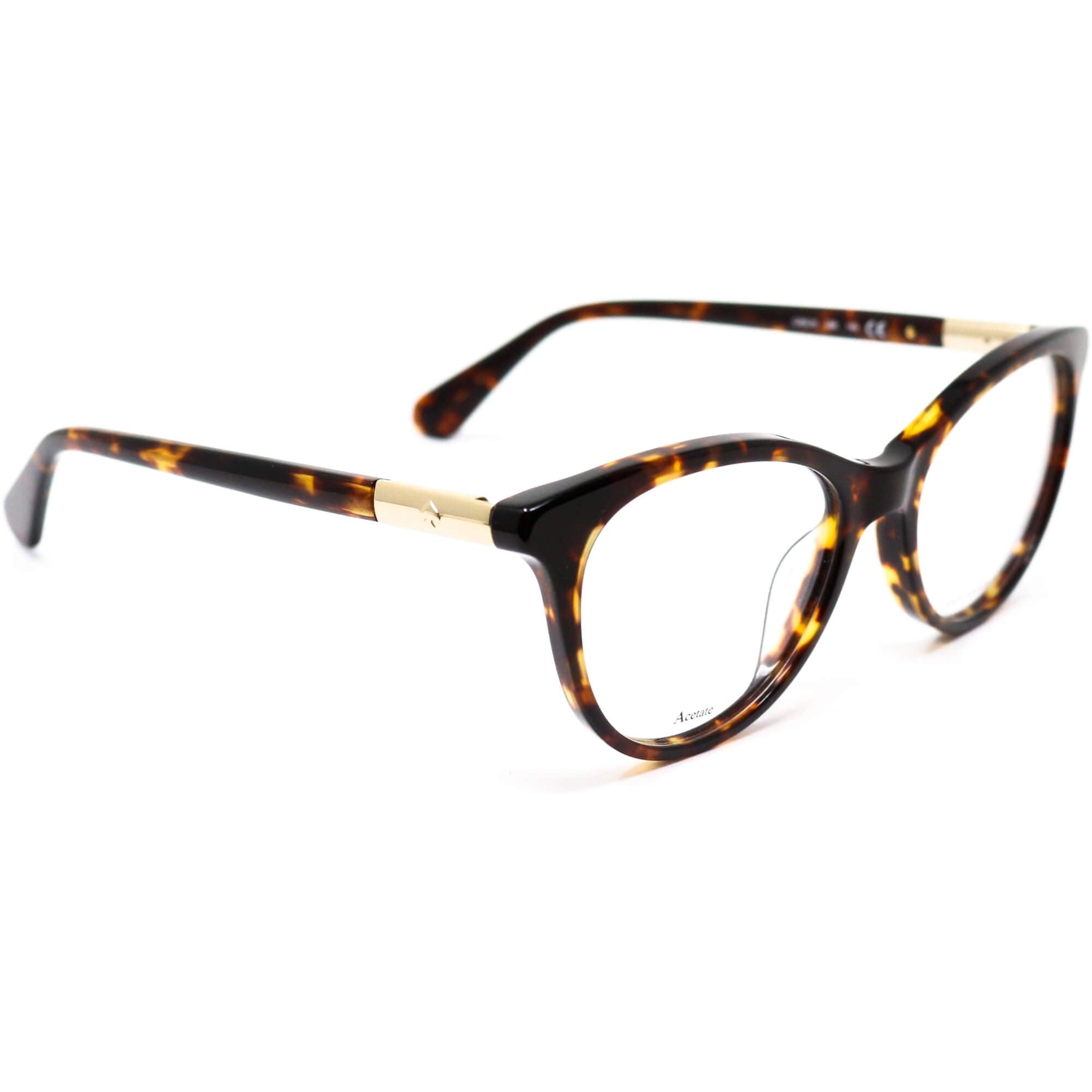 Kate Spade Women's Eyeglasses - Havana Plastic Cat Eye Frame | KATE SPADE CAELIN 86
