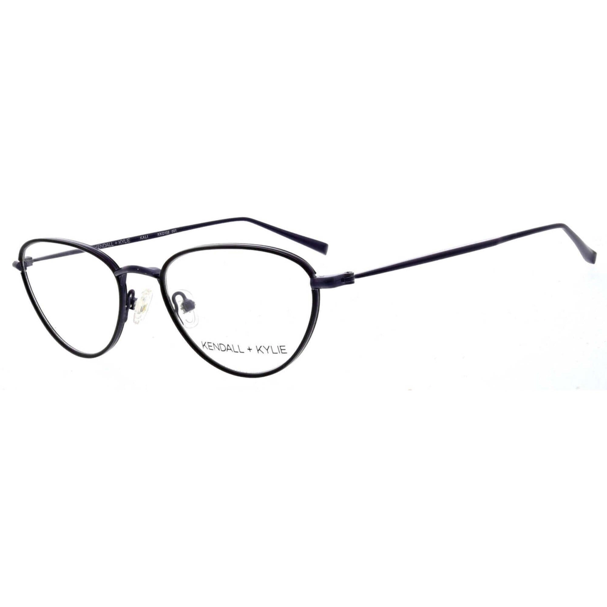 Kendall   Kylie Women's Eyeglasses - Black Metal Cat Eye Frame | KKO159G KALI 001
