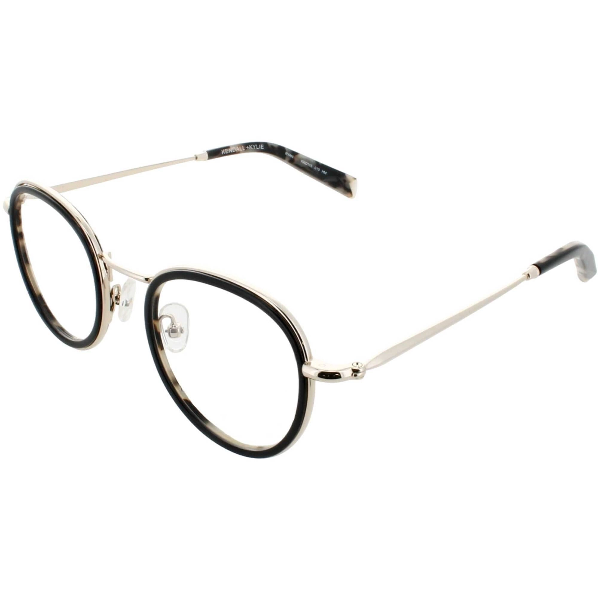 Kendall   Kylie Women's Eyeglasses - Black Round Frame Demo Lens | KKO115G RYAN 10