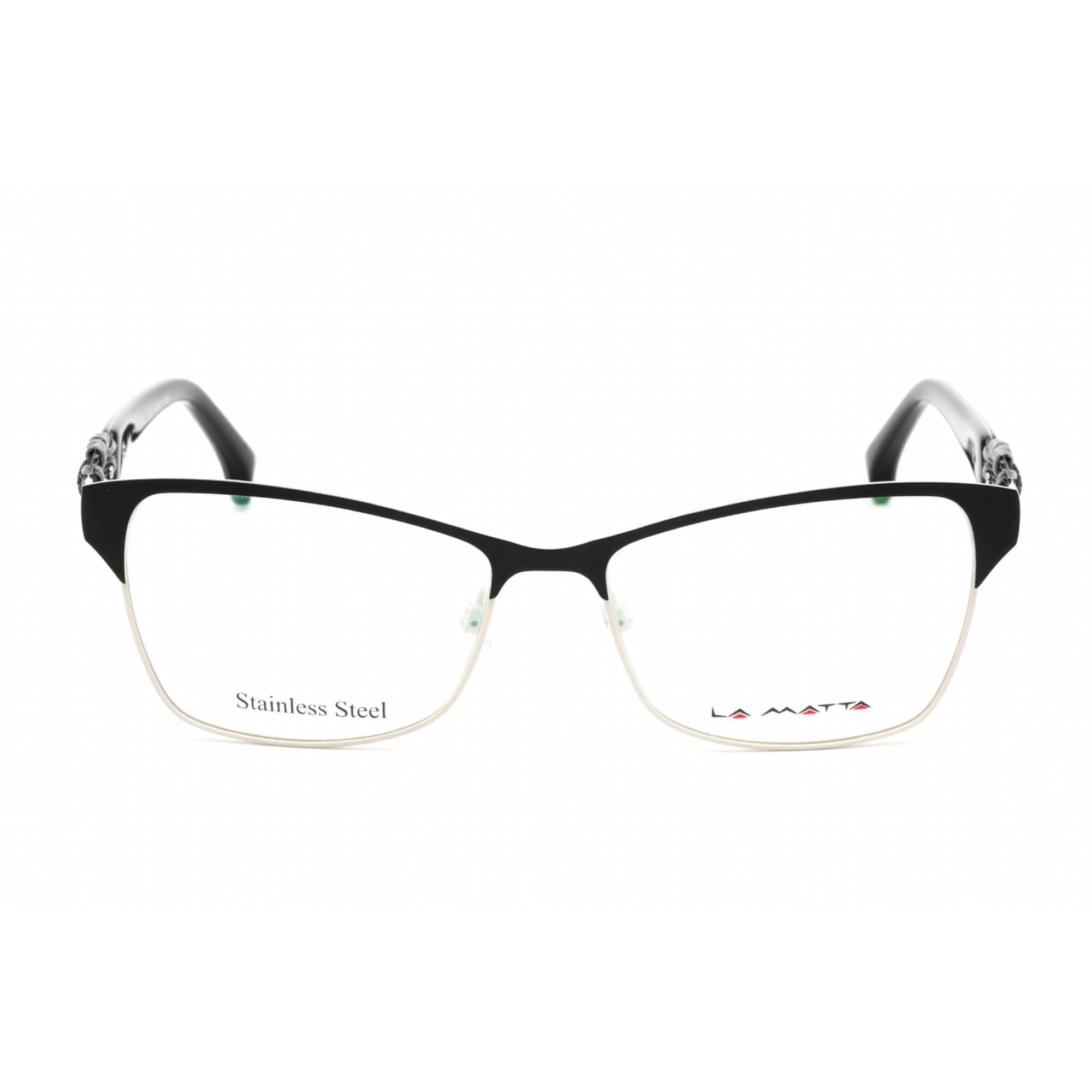 La Matta Women's Eyeglasses - Black/Other Stainless Steel/Plastic | LMV3199 03-09