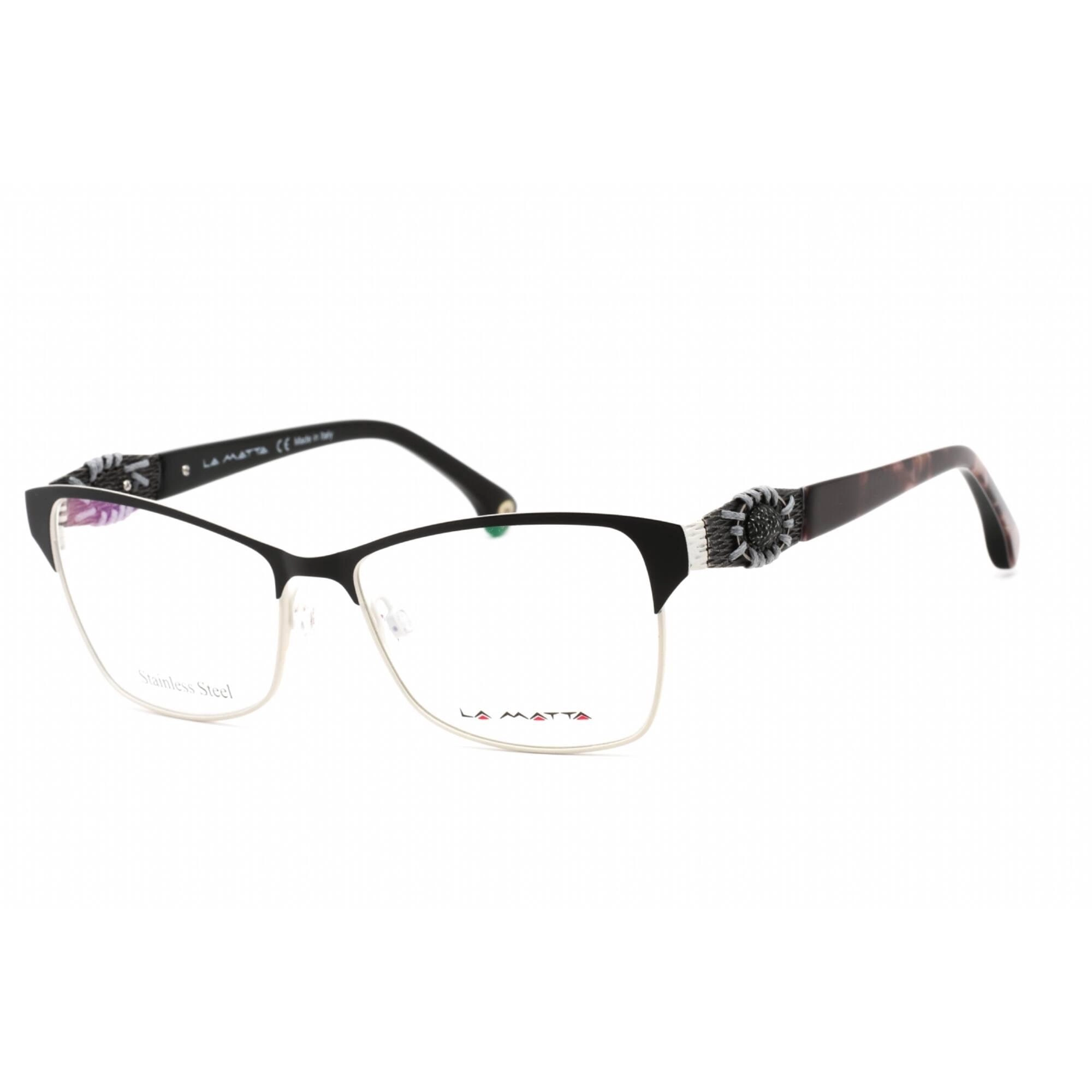 La Matta Women's Eyeglasses - Black/Other Stainless Steel/Plastic | LMV3199 03-09