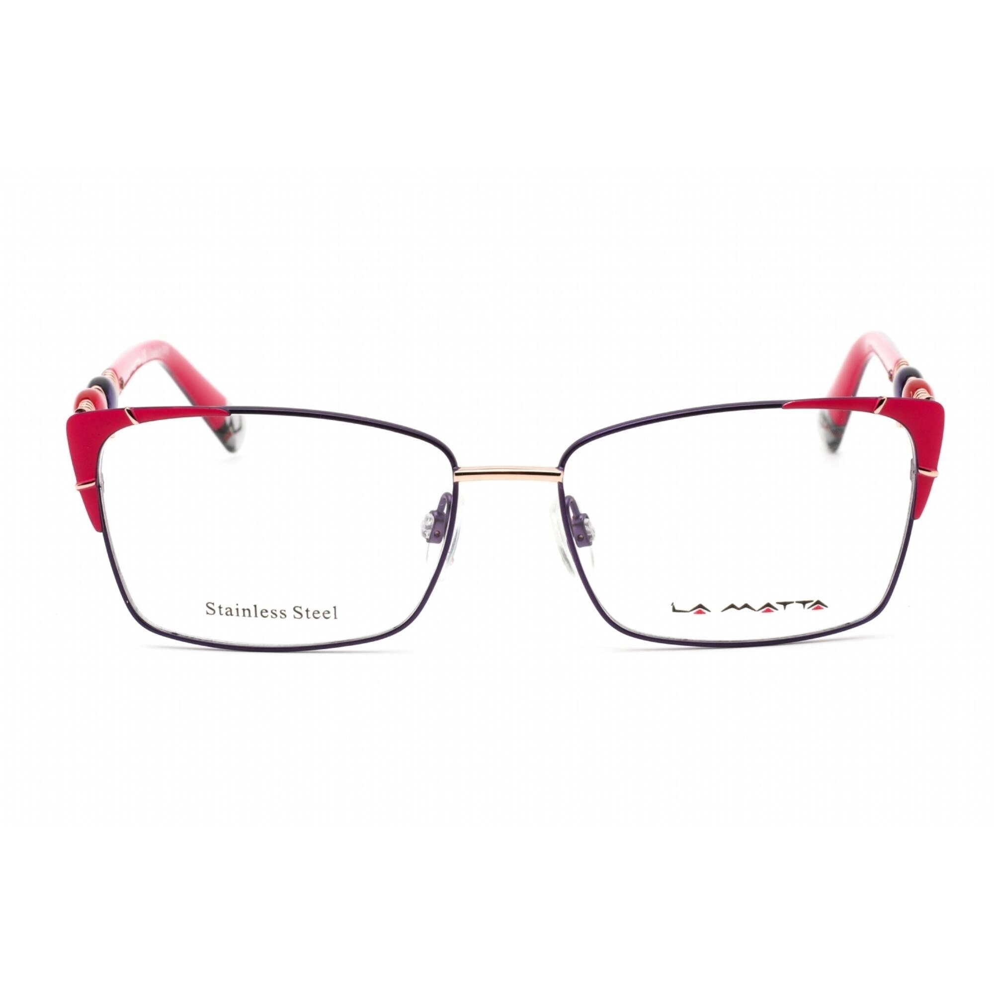 La Matta Women's Eyeglasses - Full Rim Rectangular Multicolor Metal Frame | LMV3286 C1