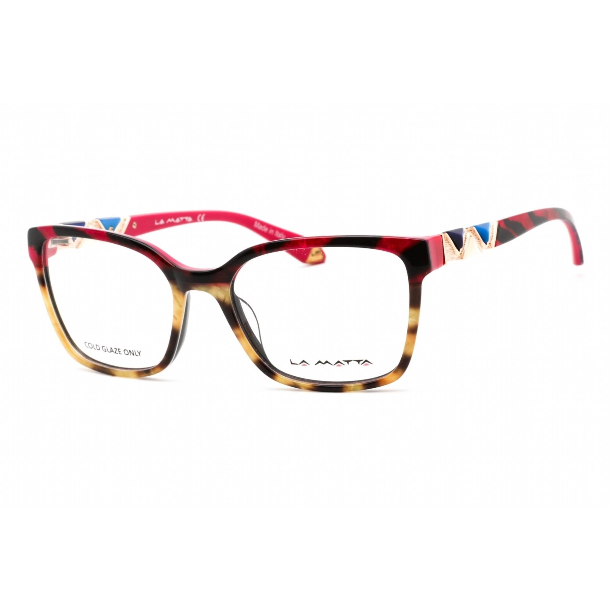 La Matta Women's Eyeglasses - Full Rim Rectangular Multicolor Plastic | LMV3272 C3