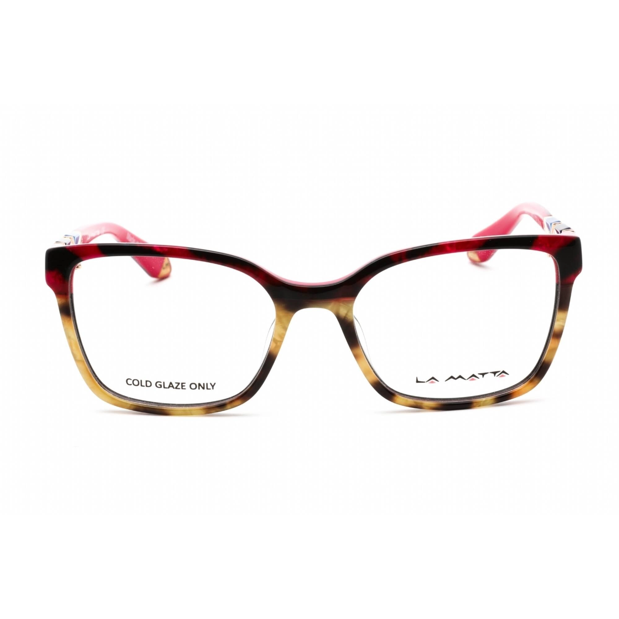 La Matta Women's Eyeglasses - Full Rim Rectangular Multicolor Plastic | LMV3272 C3