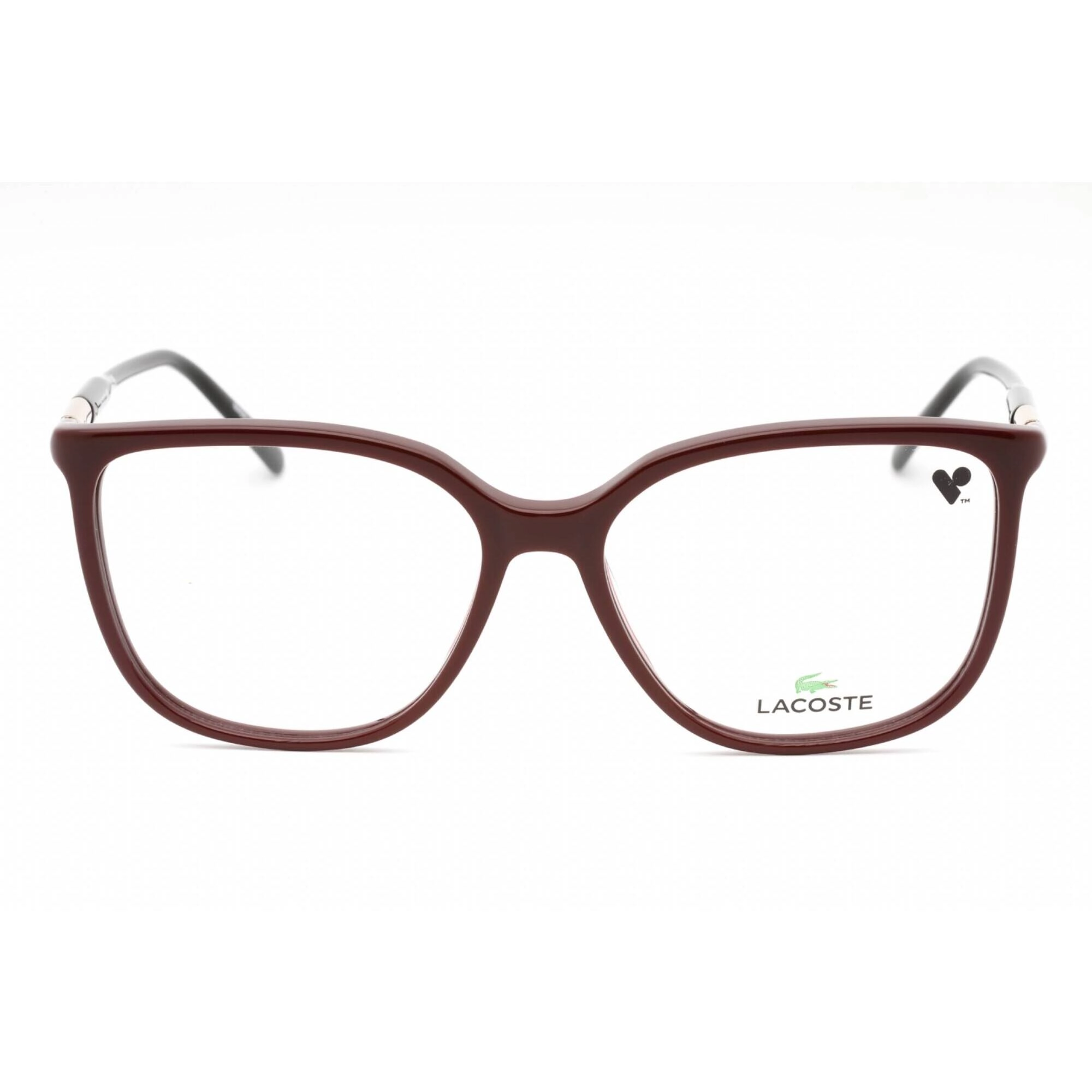 Lacoste Women's Eyeglasses - Burgundy Cat Eye Plastic Full Rim Frame | L2892 601