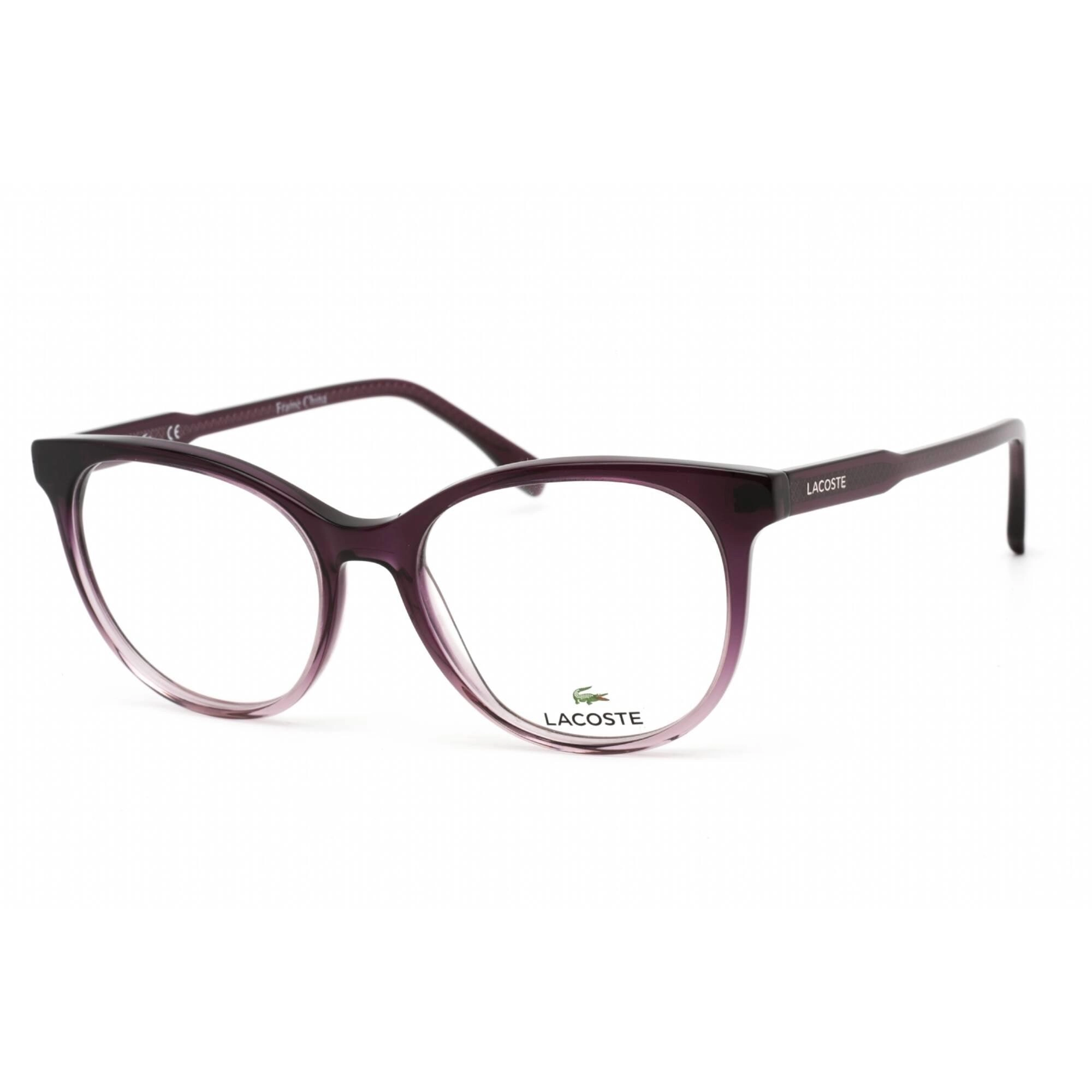 Lacoste Women's Eyeglasses - Purple Gradient Rectangular Clear Demo Lens | L2869 513