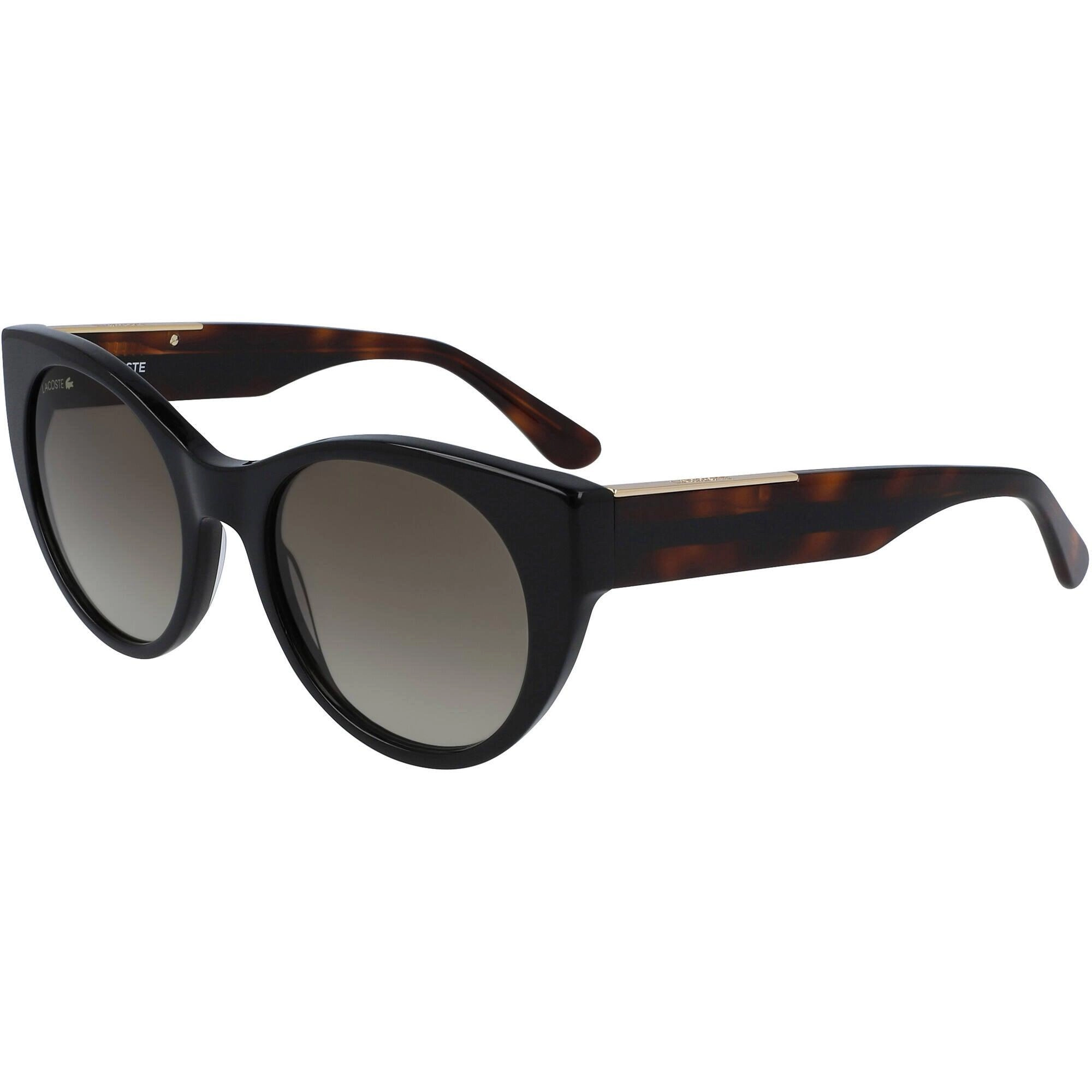 Lacoste Women's Sunglasses - Black Cat Eye Frame Brown Lens | LACOSTE L913S 001