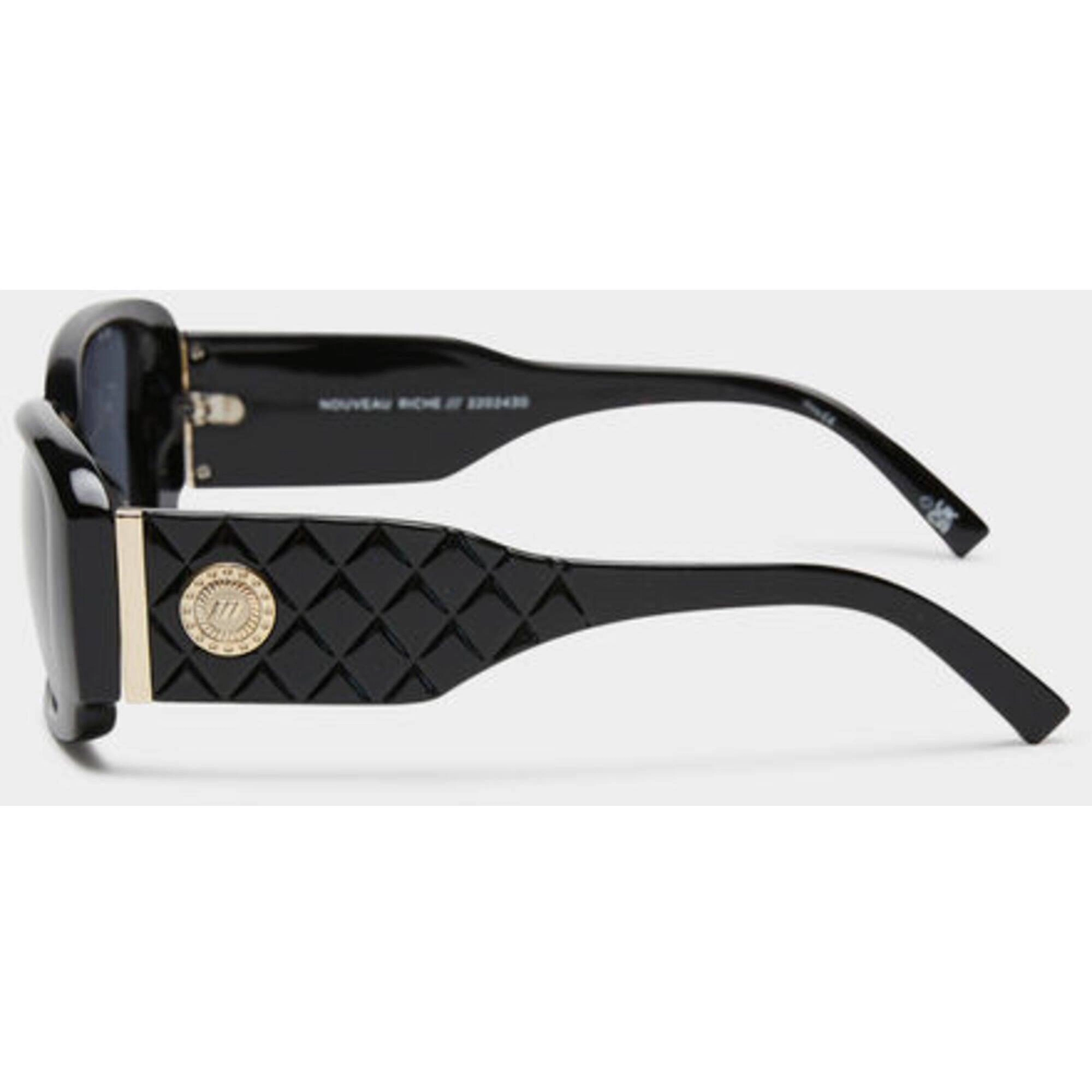 Le Specs Women's Sunglasses - Black Tritan Plastic Rectangular Frame | LSP2202430