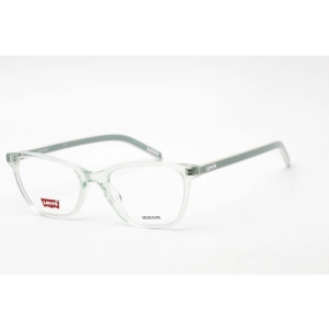 Levi's Women's Eyeglasses - Clear Lens Green Hexetate Square Frame | LV 1022 01ED 00