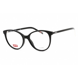 Levi's Women's Eyeglasses - Full Rim Black Plastic Round Shape Frame | LV 1031 0807 00