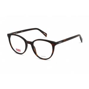 Levi's Women's Eyeglasses - Havana Plastic Oval Full Rim Frame | LV 1019 0086 00